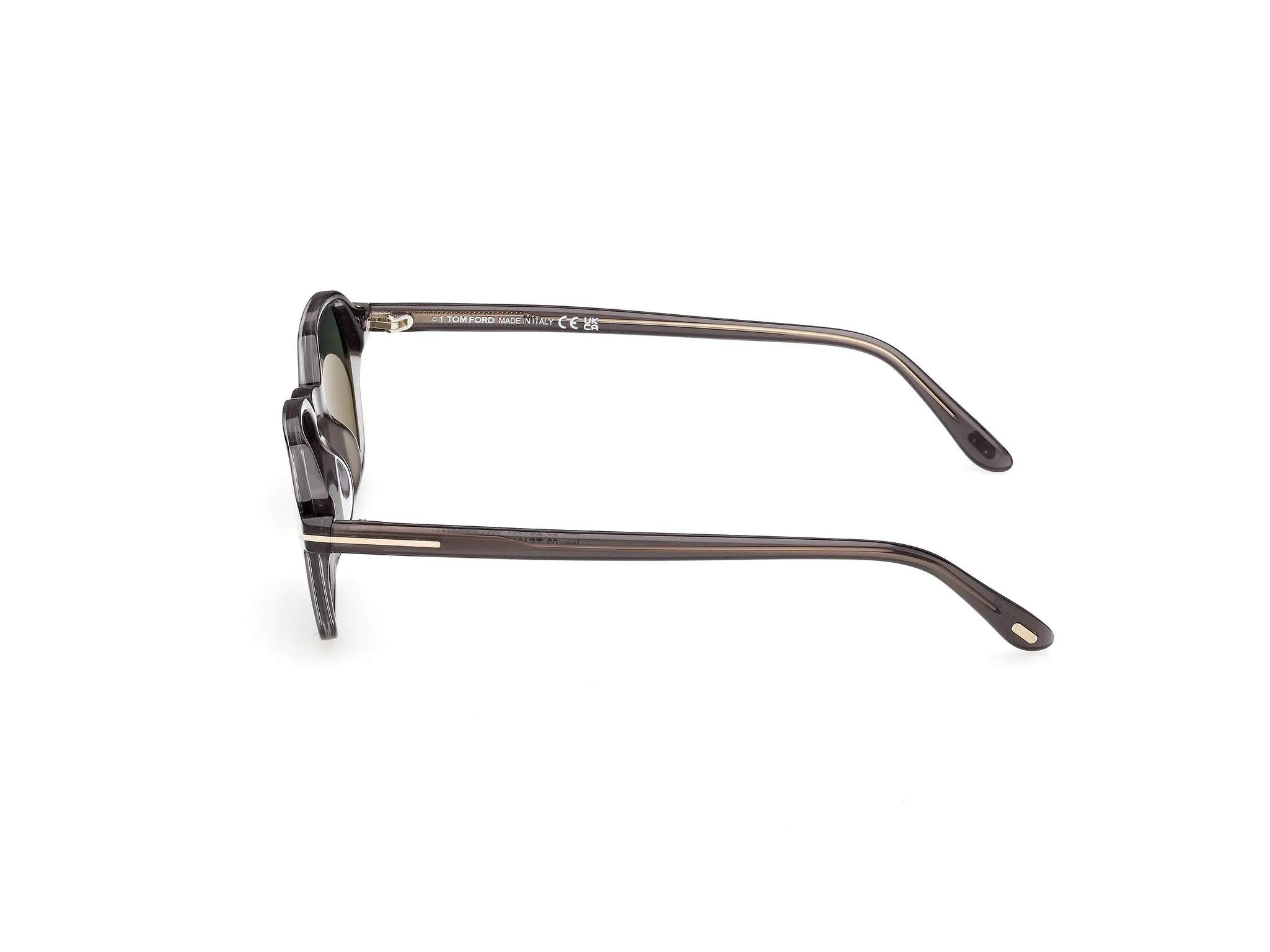 TOM FORD FT1301 JOEY-02 20N Occhiali da sole Acetato Grigio Verde Geometrica Normale - immagine 3