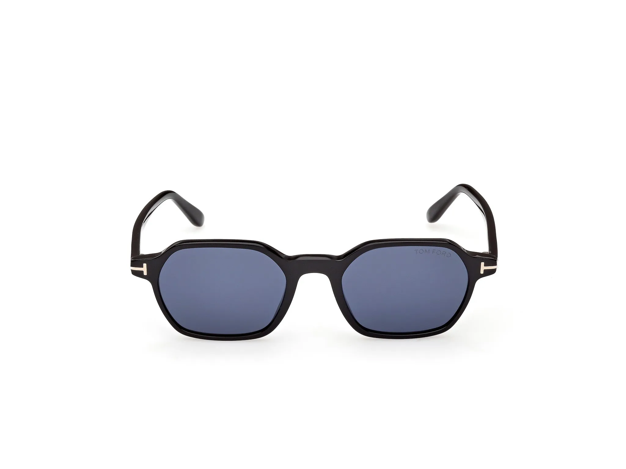 TOM FORD FT1301 JOEY-02 01V Occhiali da sole Acetato Nero Blu Geometrica Normale - immagine 2