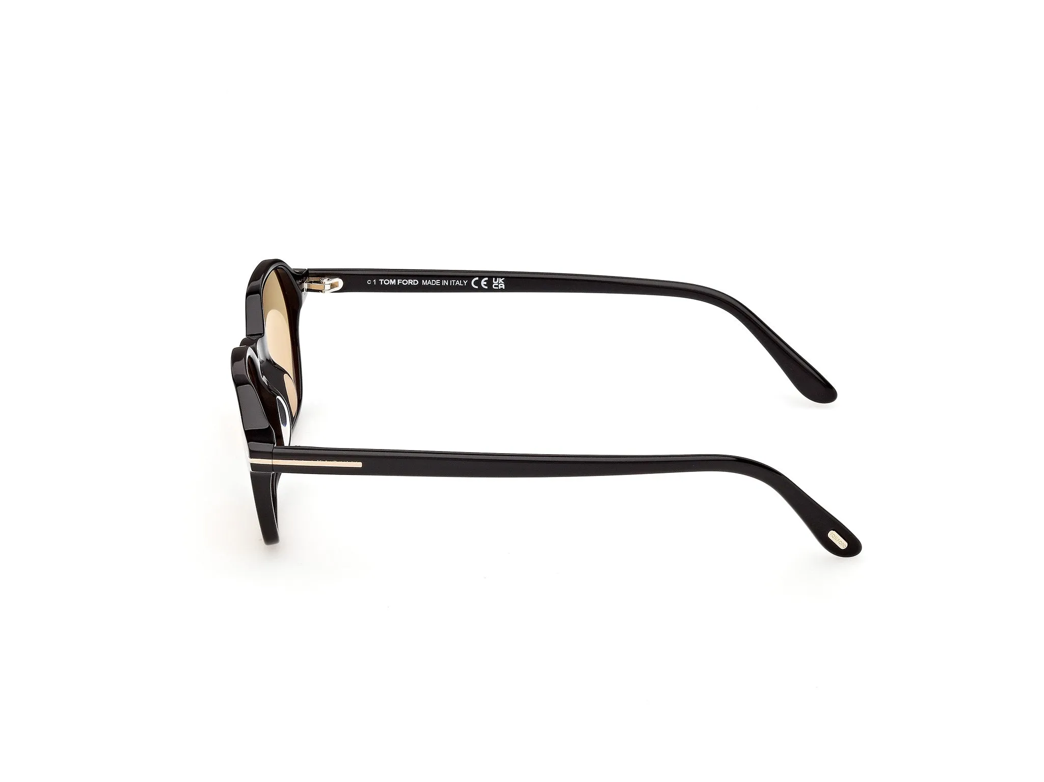 TOM FORD FT1301 JOEY-02 01E Occhiali da sole Acetato Nero Marrone Geometrica Fotocromatiche - immagine 3