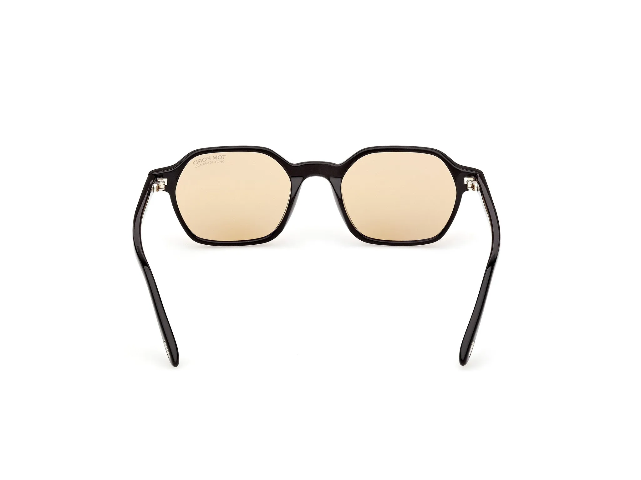 TOM FORD FT1301 JOEY-02 01E Occhiali da sole Acetato Nero Marrone Geometrica Fotocromatiche - immagine 4