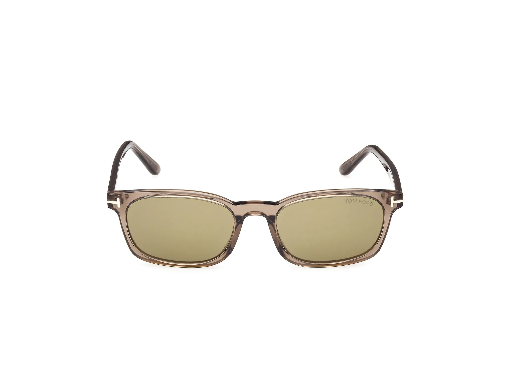TOM FORD FT1300 MILES-02 45N Occhiali da sole Acetato Marrone Verde Squadrata Normale - immagine 2