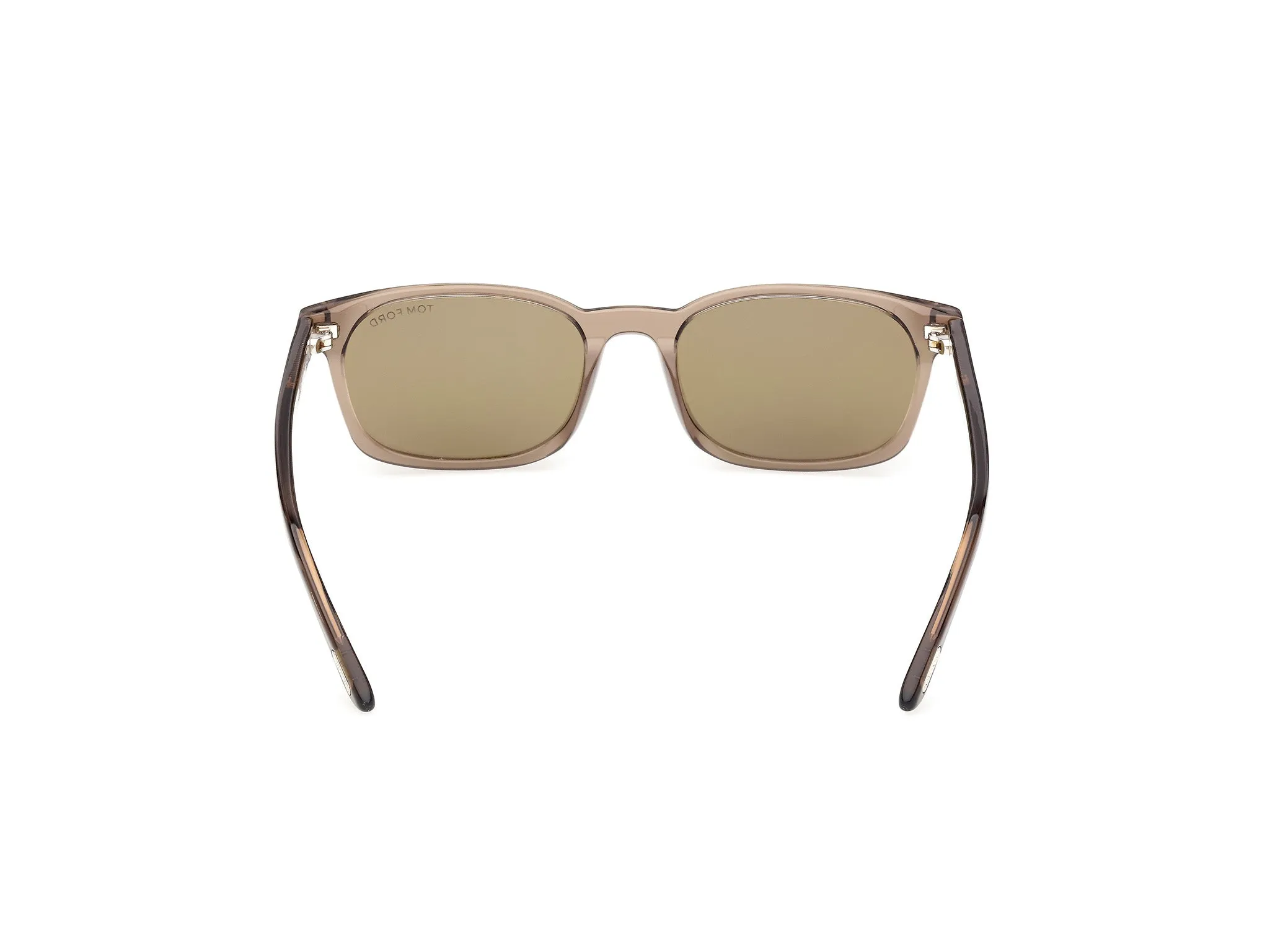 TOM FORD FT1300 MILES-02 45N Occhiali da sole Acetato Marrone Verde Squadrata Normale - immagine 4