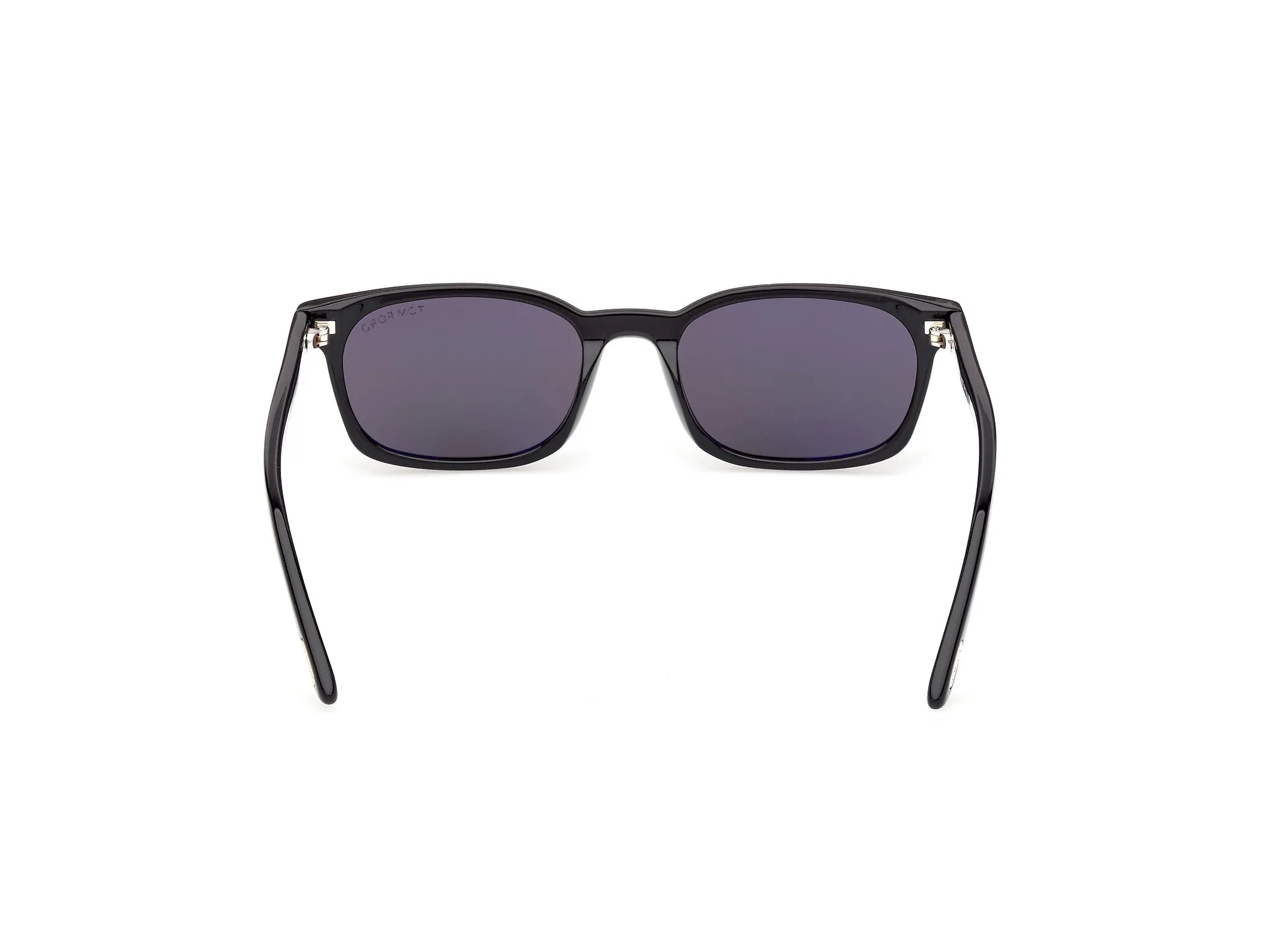 TOM FORD FT1300 MILES-02 01A Occhiali da sole Acetato Nero Fumo Squadrata Normale - immagine 4