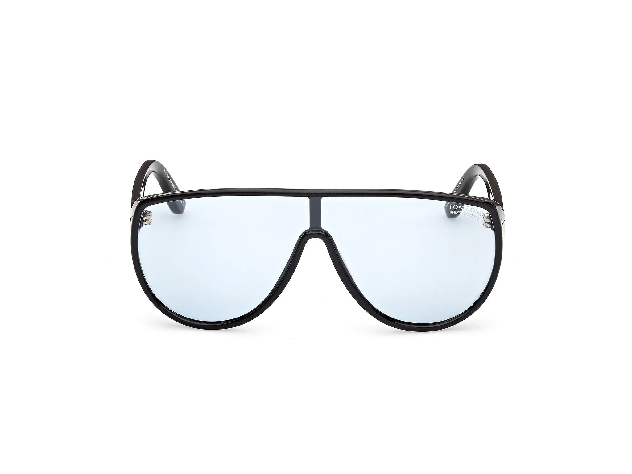TOM FORD FT1182 ACHILLES 01V Occhiali da sole Iniettato Nero Blu Maschera Fotocromatiche - immagine 2