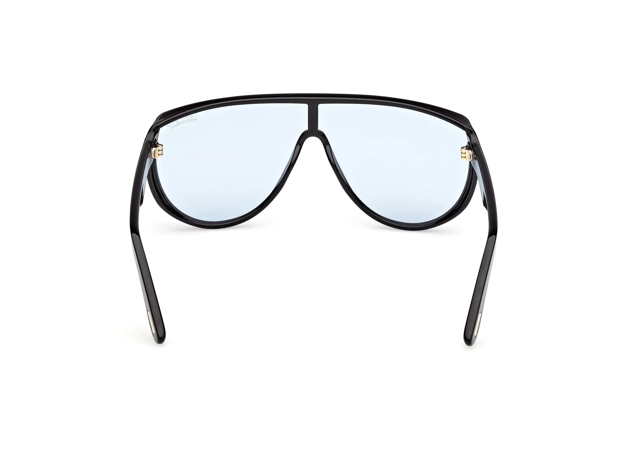 TOM FORD FT1182 ACHILLES 01V Occhiali da sole Iniettato Nero Blu Maschera Fotocromatiche - immagine 4