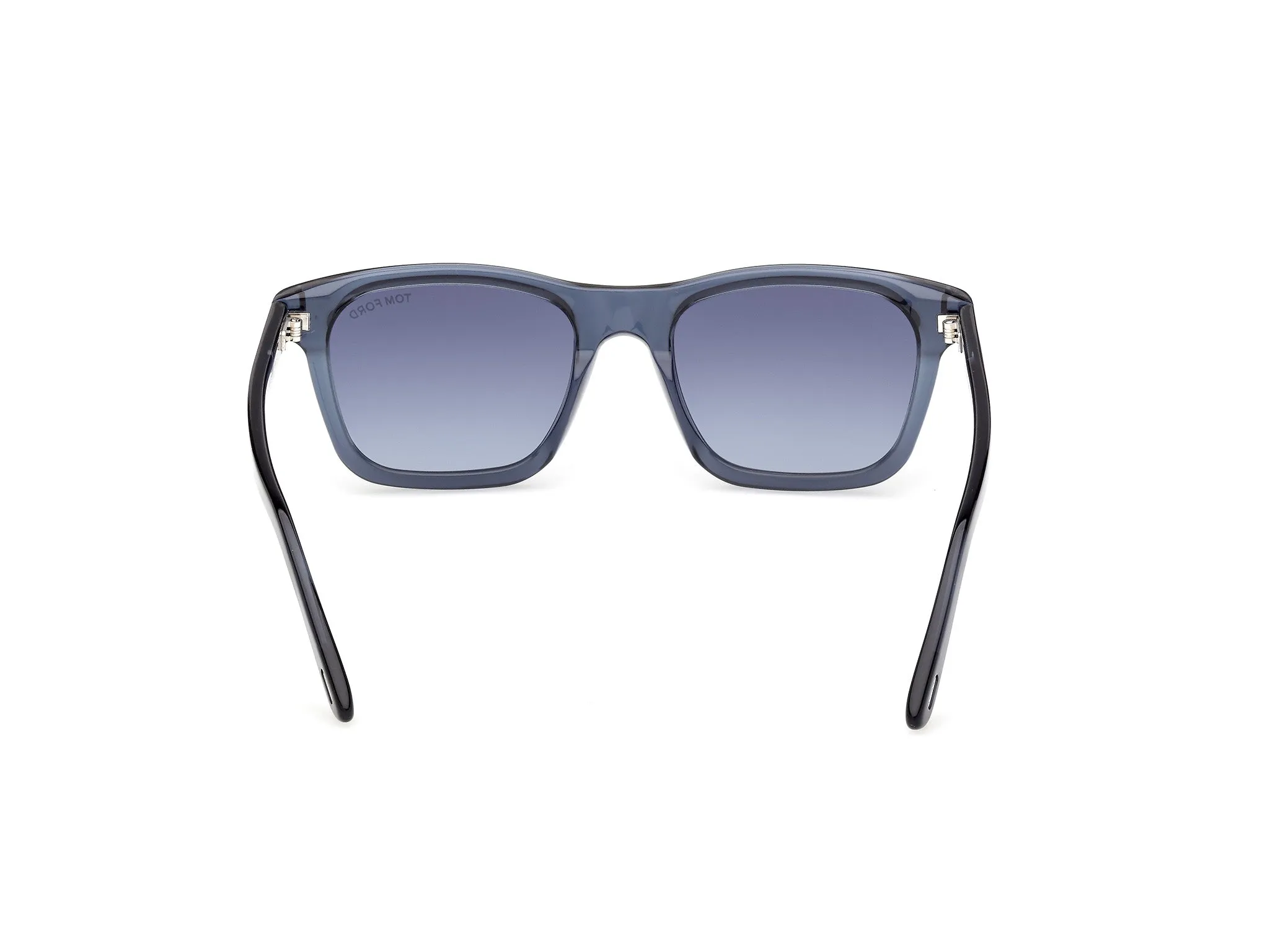 TOM FORD FT1179 BARRON 90W Occhiali da sole Acetato Blu Blu Squadrata Normale - immagine 4