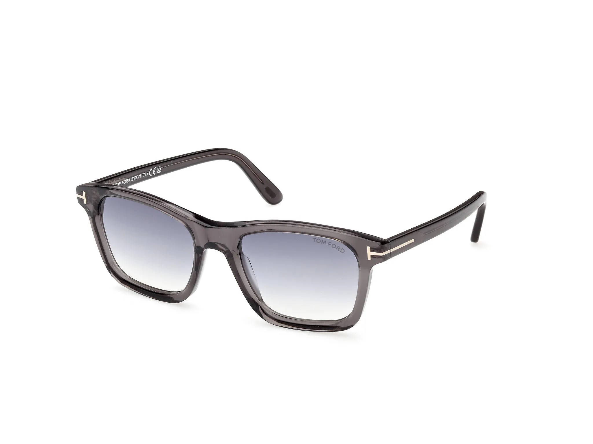 TOM FORD FT1179 BARRON 20B Occhiali da sole Acetato Grigio Fumo Squadrata Normale - immagine 1