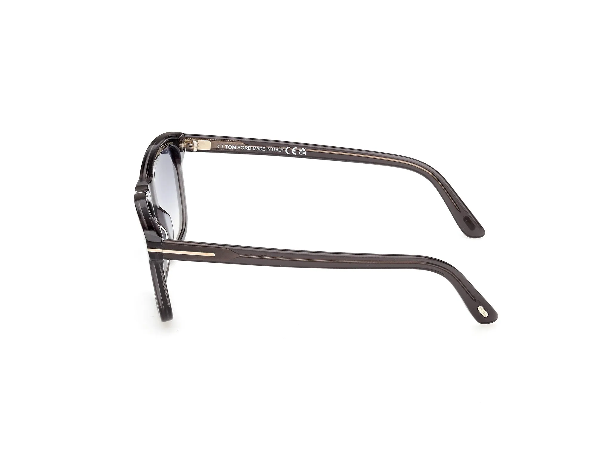 TOM FORD FT1179 BARRON 20B Occhiali da sole Acetato Grigio Fumo Squadrata Normale - immagine 3
