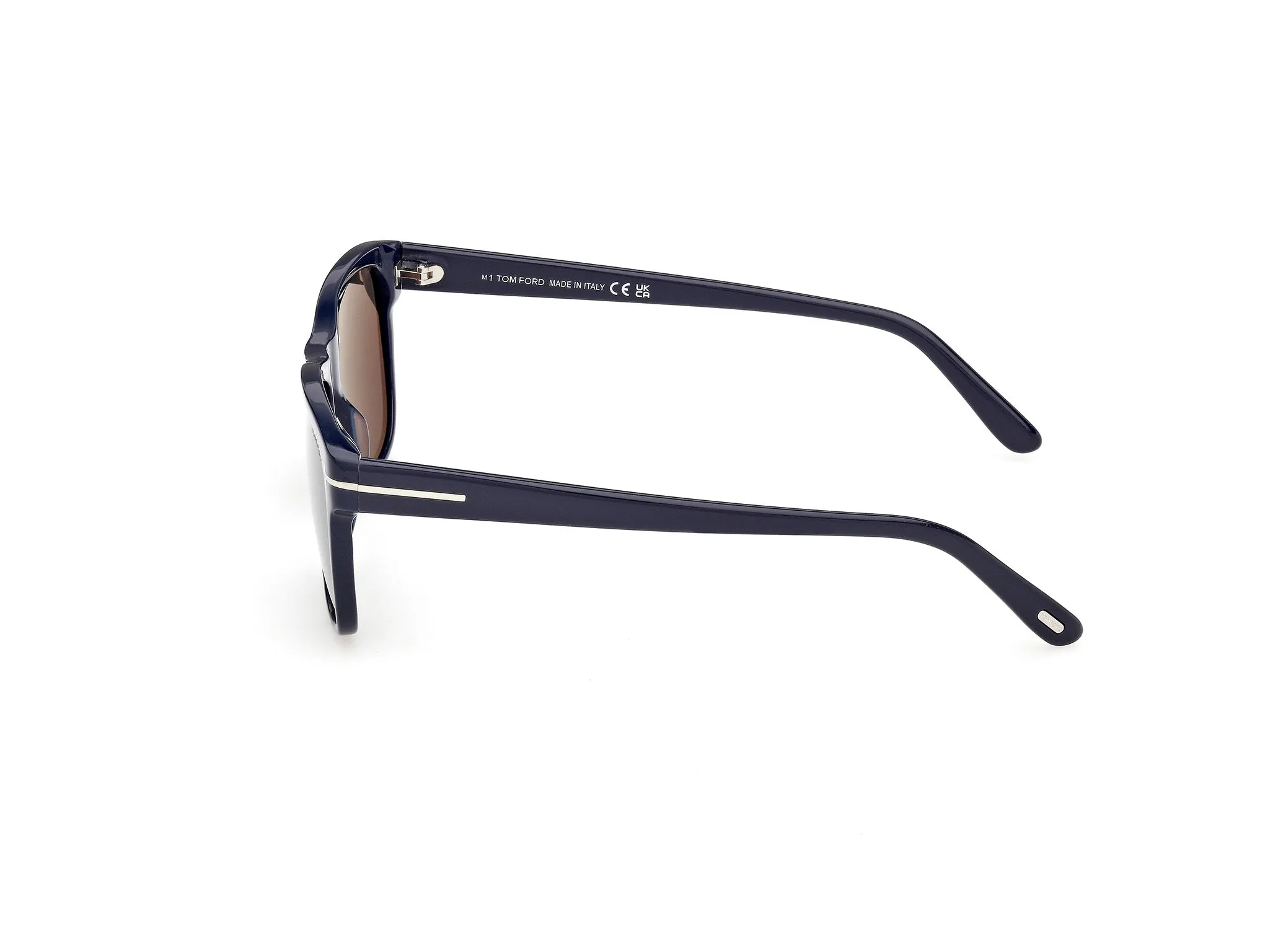 TOM FORD FT0698 GIULIO 90A Occhiali da sole Acetato Blu Fumo Geometrica Normale - immagine 3
