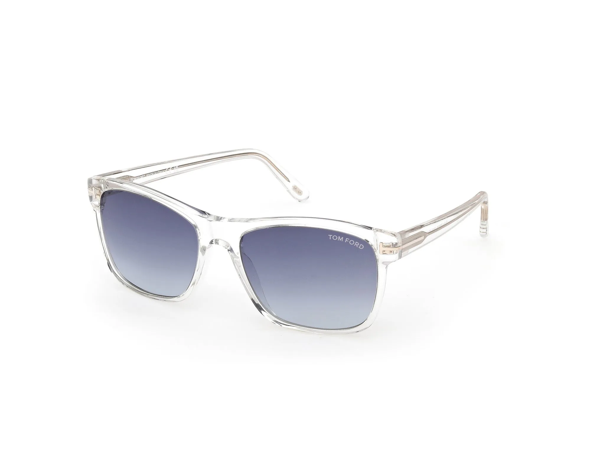 TOM FORD FT0698 GIULIO 26W Occhiali da sole Acetato Trasparente Blu Geometrica Normale - immagine 1