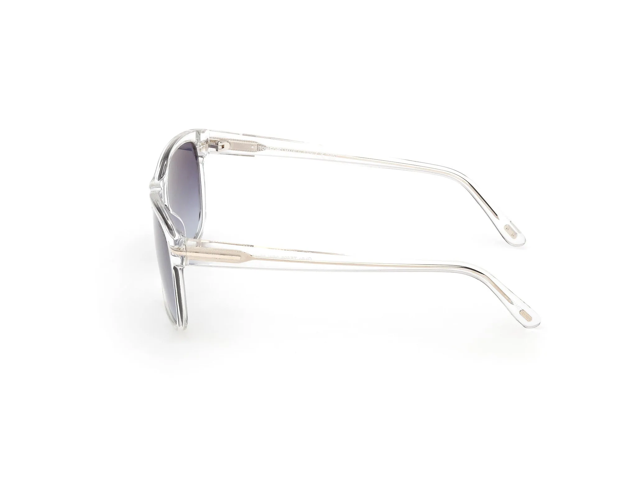 TOM FORD FT0698 GIULIO 26W Occhiali da sole Acetato Trasparente Blu Geometrica Normale - immagine 3