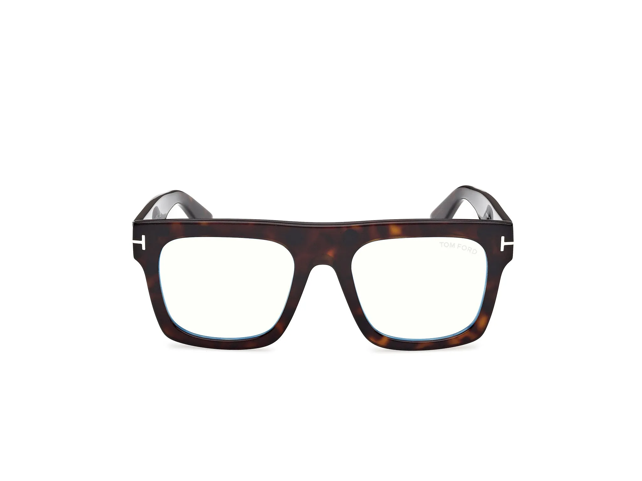 TOM FORD FT6068-B 052 Montature da vista Acetato Havana Verde Squadrata Normale - immagine 2