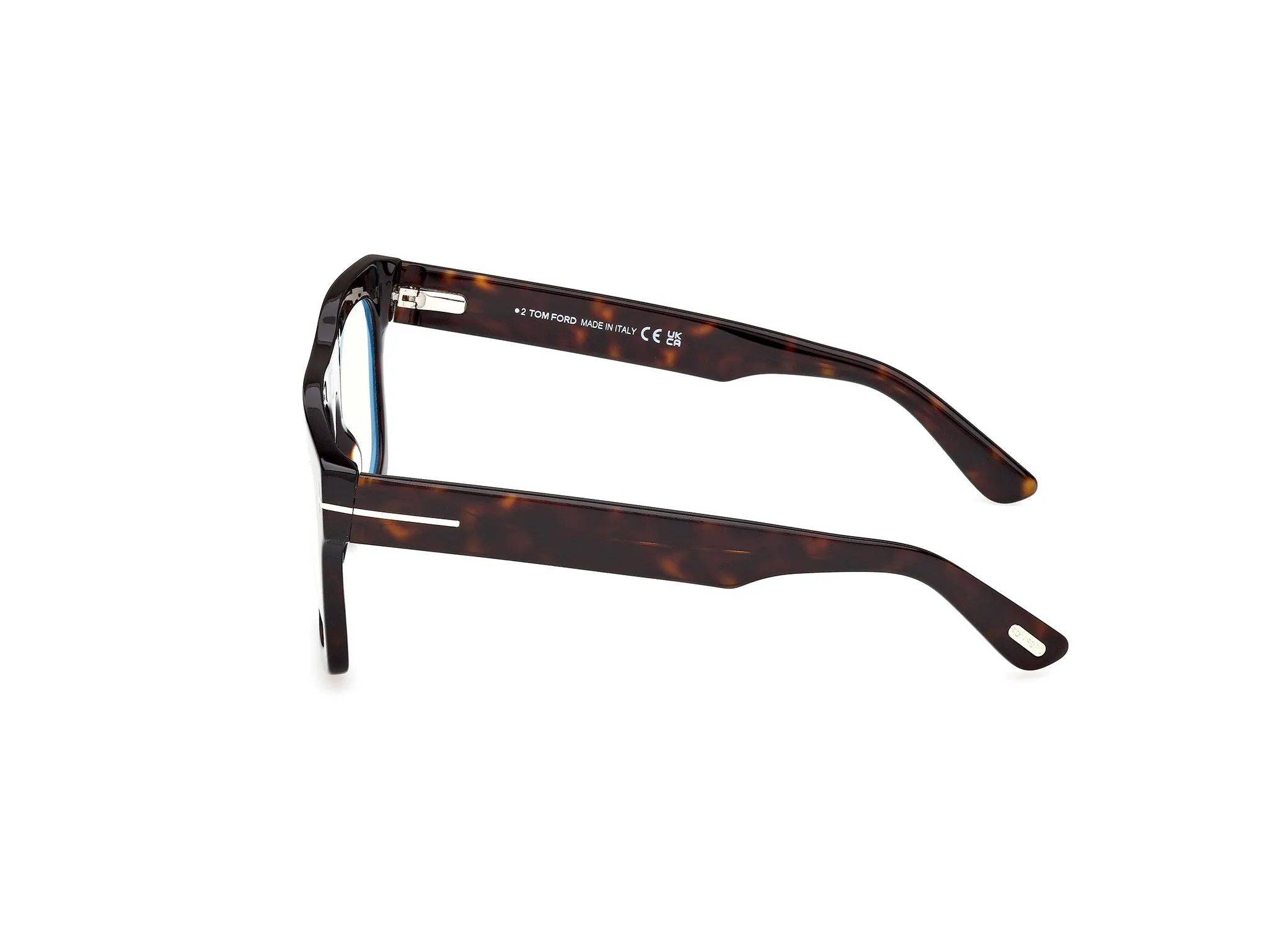 TOM FORD FT6068-B 052 Montature da vista Acetato Havana Verde Squadrata Normale - immagine 3