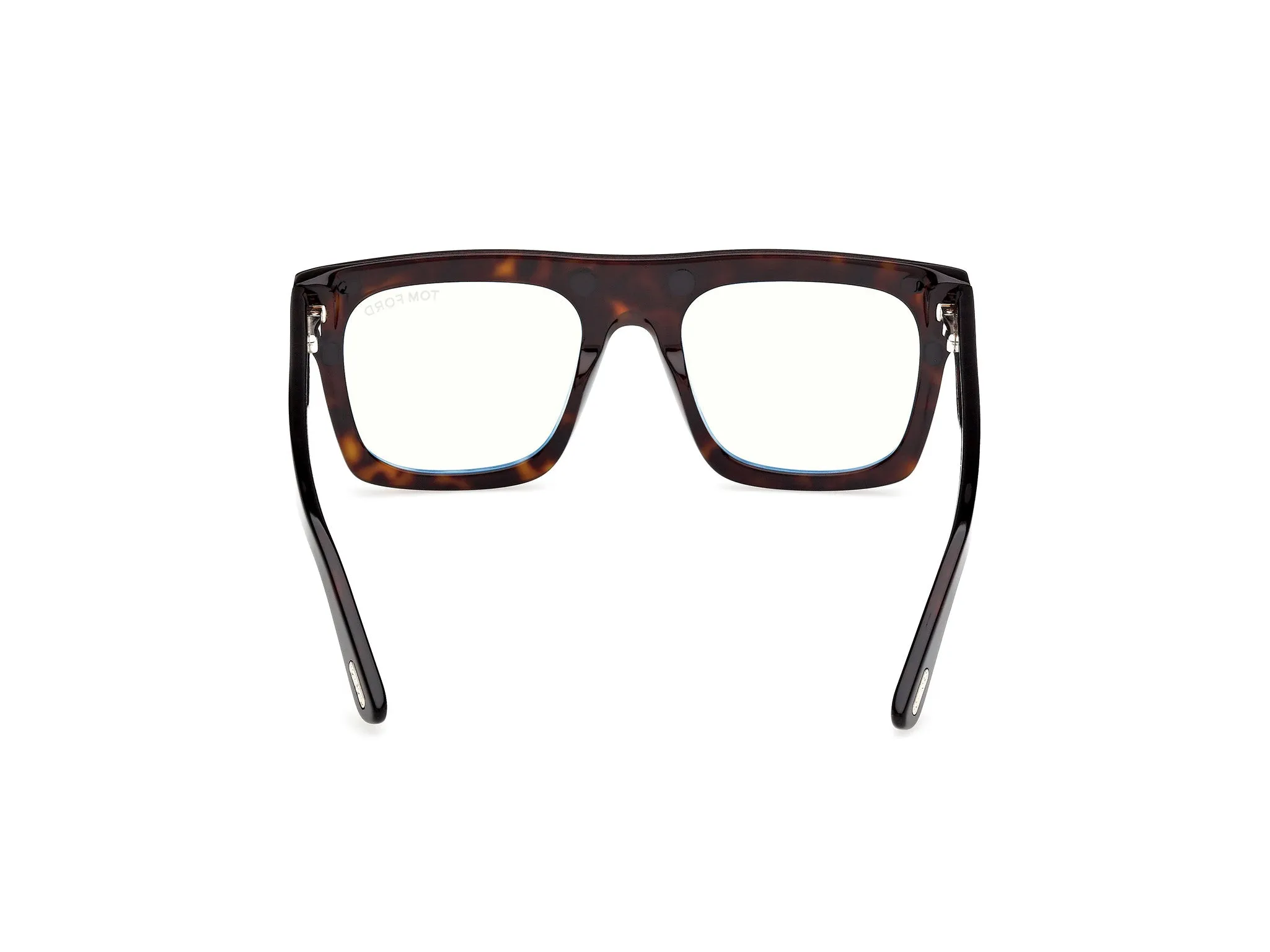 TOM FORD FT6068-B 052 Montature da vista Acetato Havana Verde Squadrata Normale - immagine 4