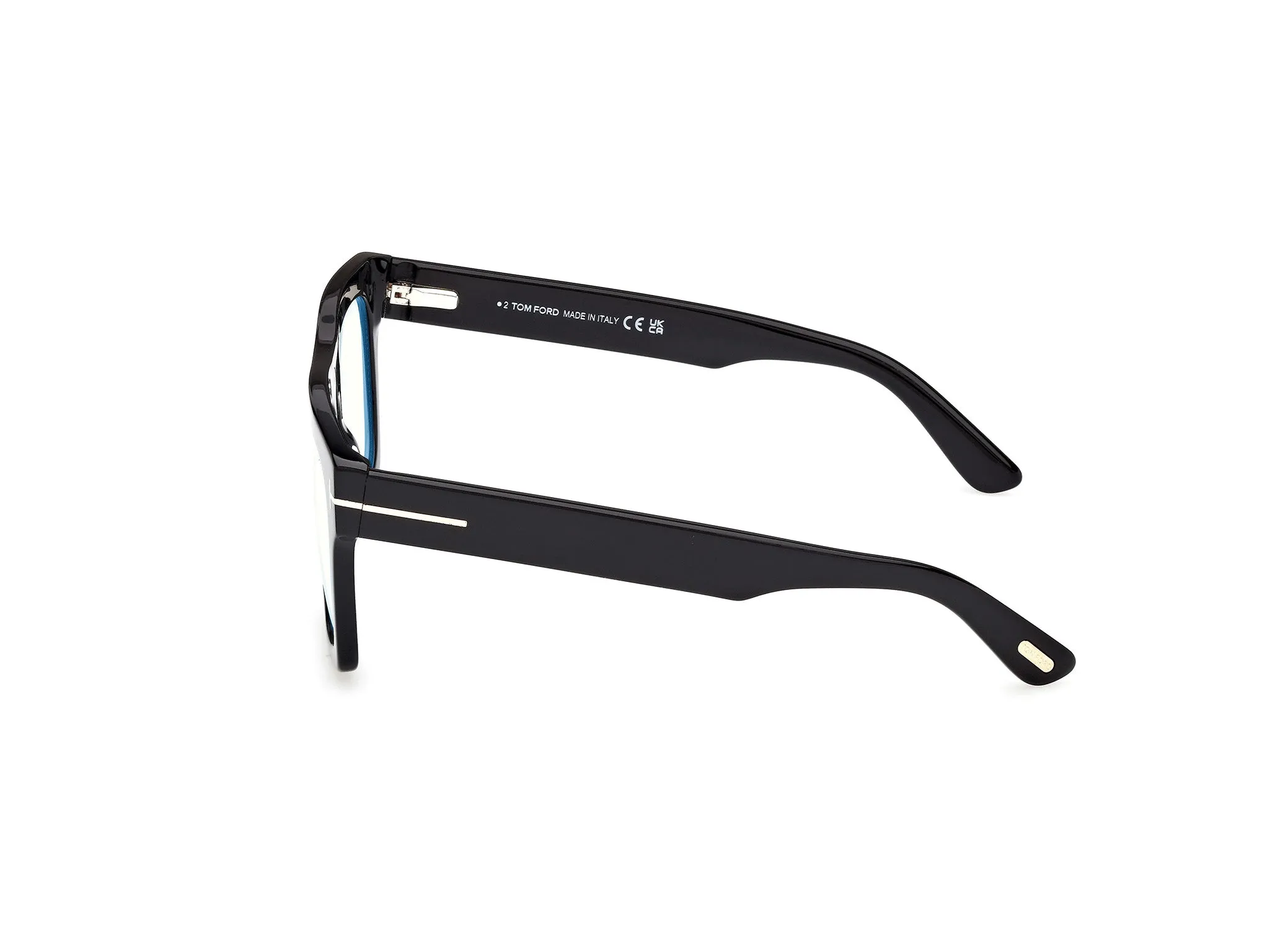 TOM FORD FT6068-B 001 Montature da vista Acetato Nero Marrone Squadrata Normale - immagine 3