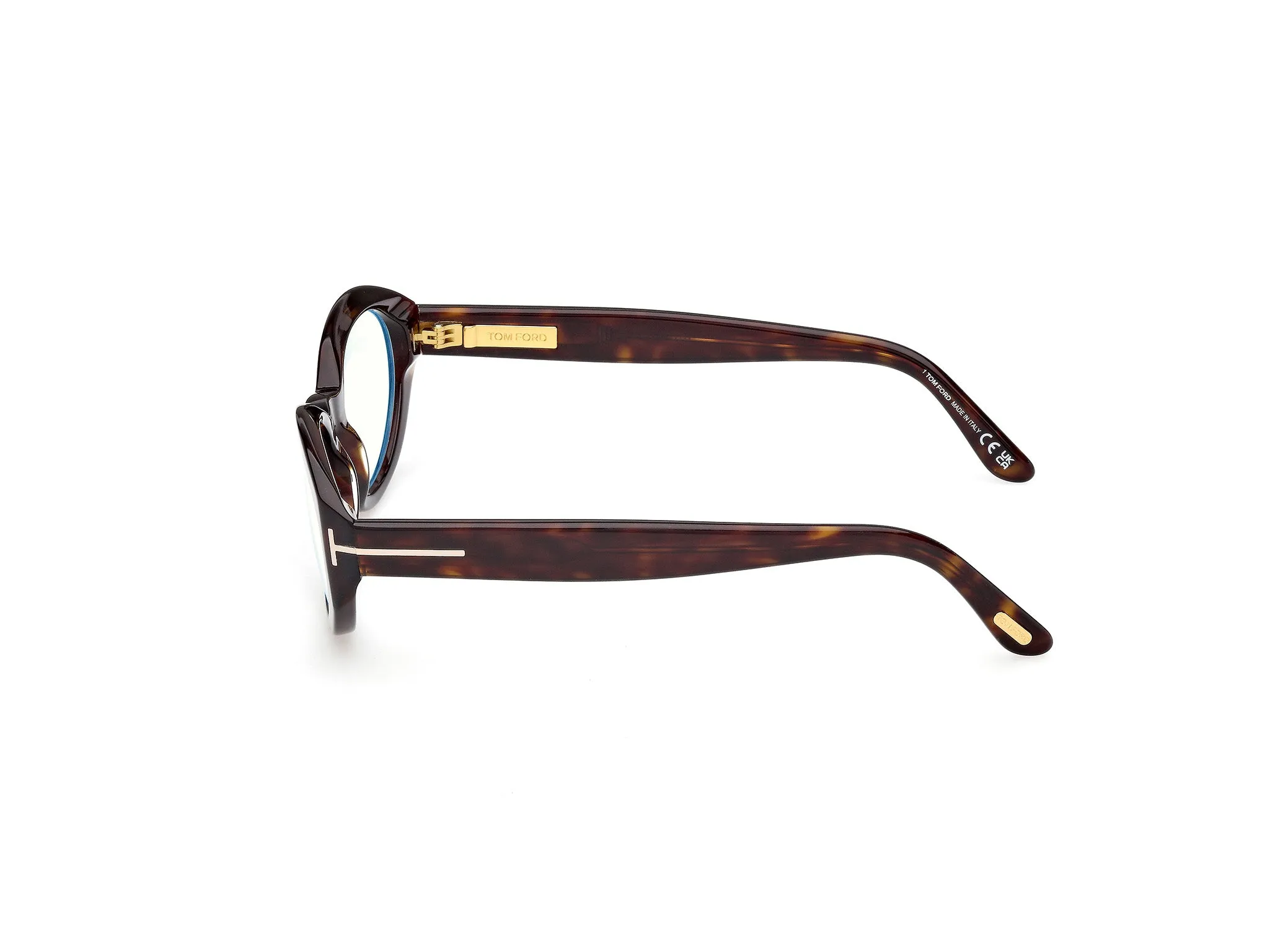 TOM FORD FT6067-B 052 Montature da vista Acetato Havana Rotonda Normale - immagine 3