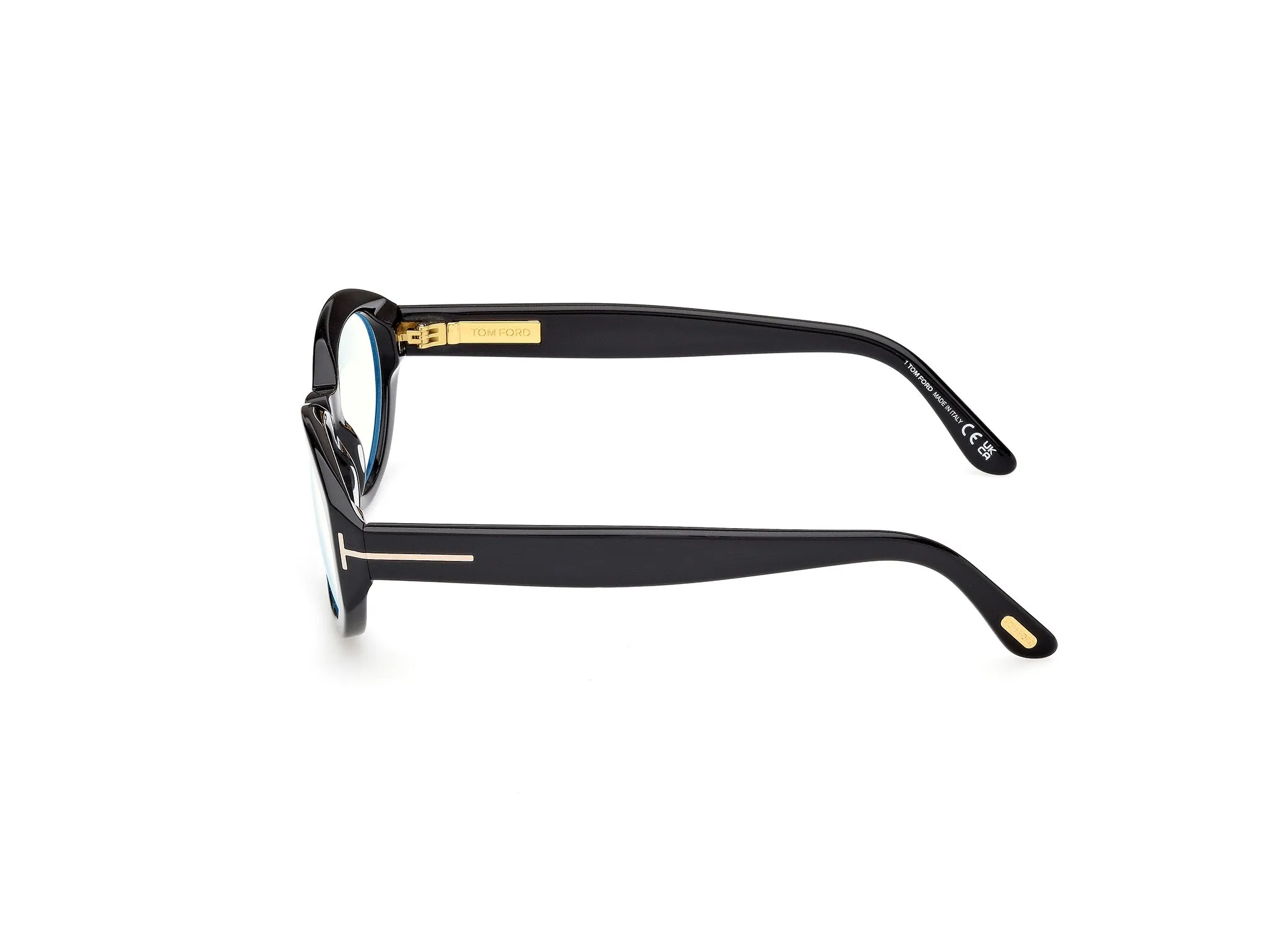 TOM FORD FT6067-B 001 Montature da vista Acetato Nero Rotonda Normale - immagine 3
