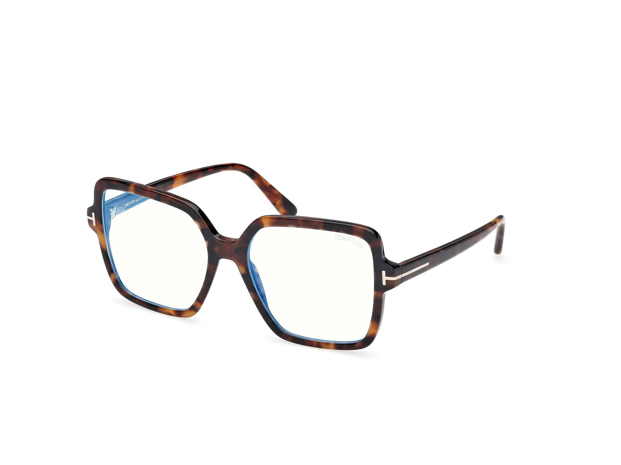 TOM FORD FT6063-B 052 Montature da vista Acetato Havana Squadrata Normale - immagine 1