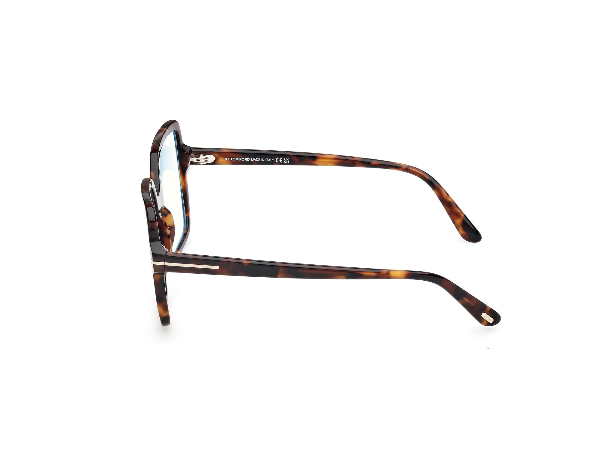 TOM FORD FT6063-B 052 Montature da vista Acetato Havana Squadrata Normale - immagine 3