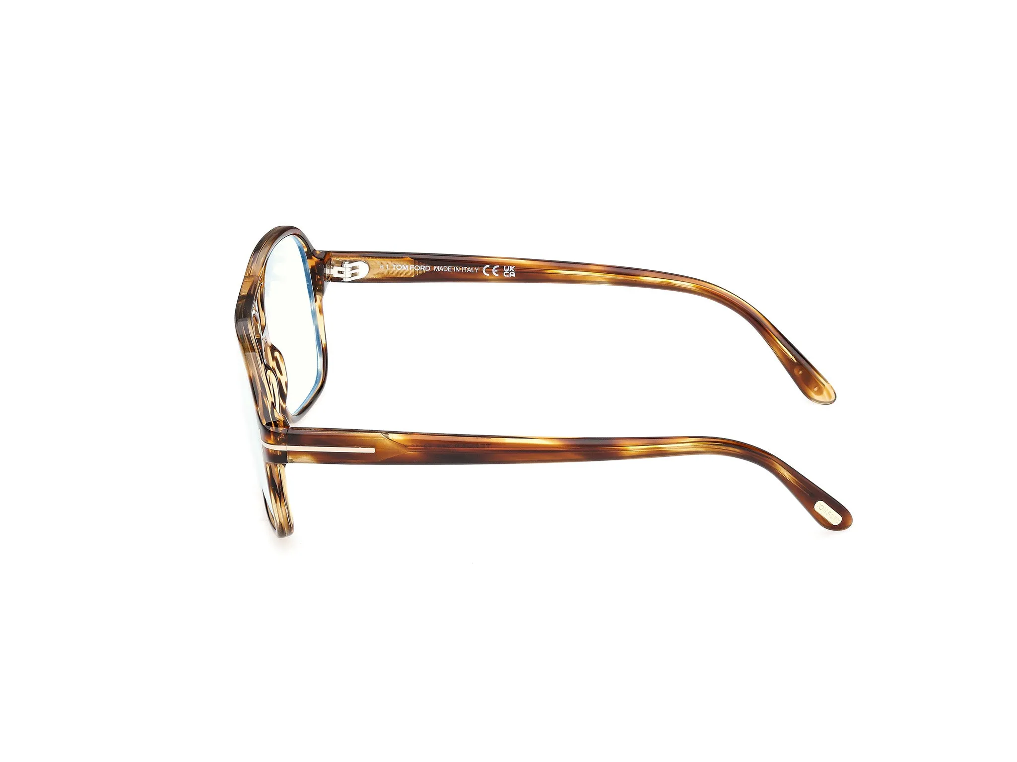 TOM FORD FT6058-B 055 Montature da vista Acetato Havana Squadrata Normale - immagine 3