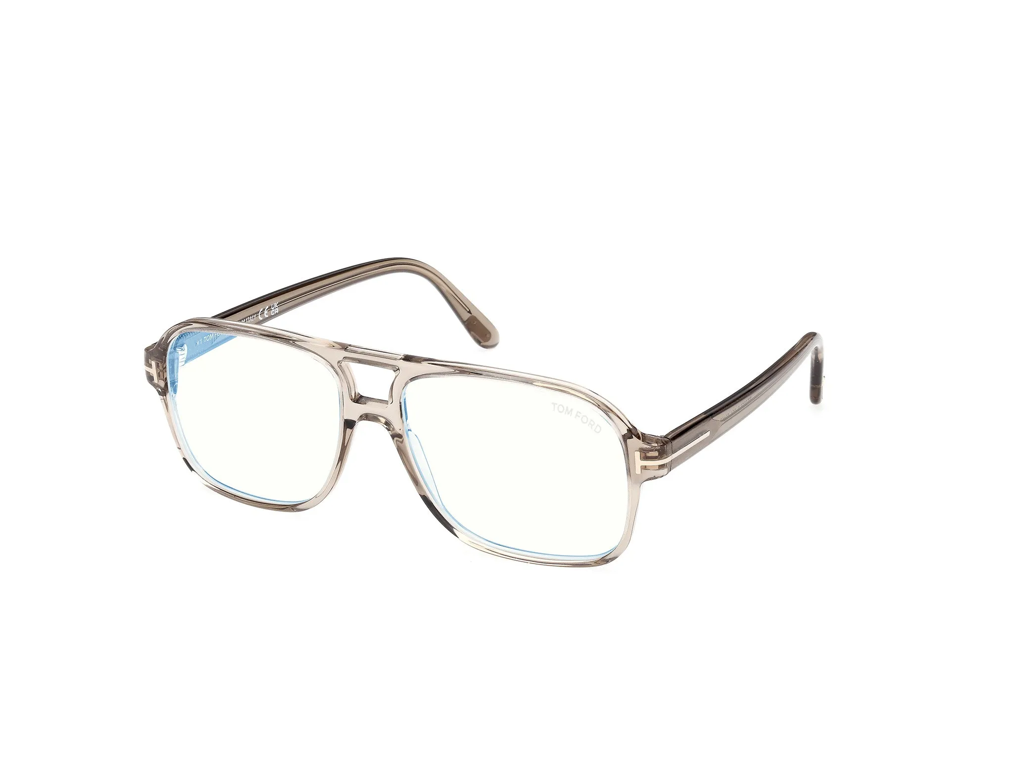 TOM FORD FT6058-B 051 Montature da vista Acetato Grigio Squadrata Normale - immagine 1