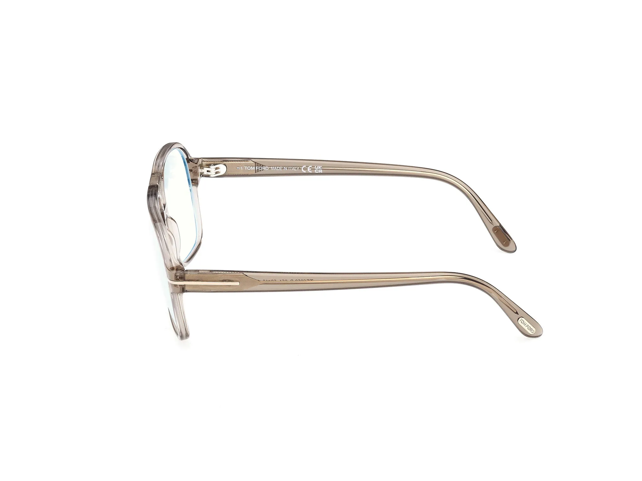 TOM FORD FT6058-B 051 Montature da vista Acetato Grigio Squadrata Normale - immagine 3