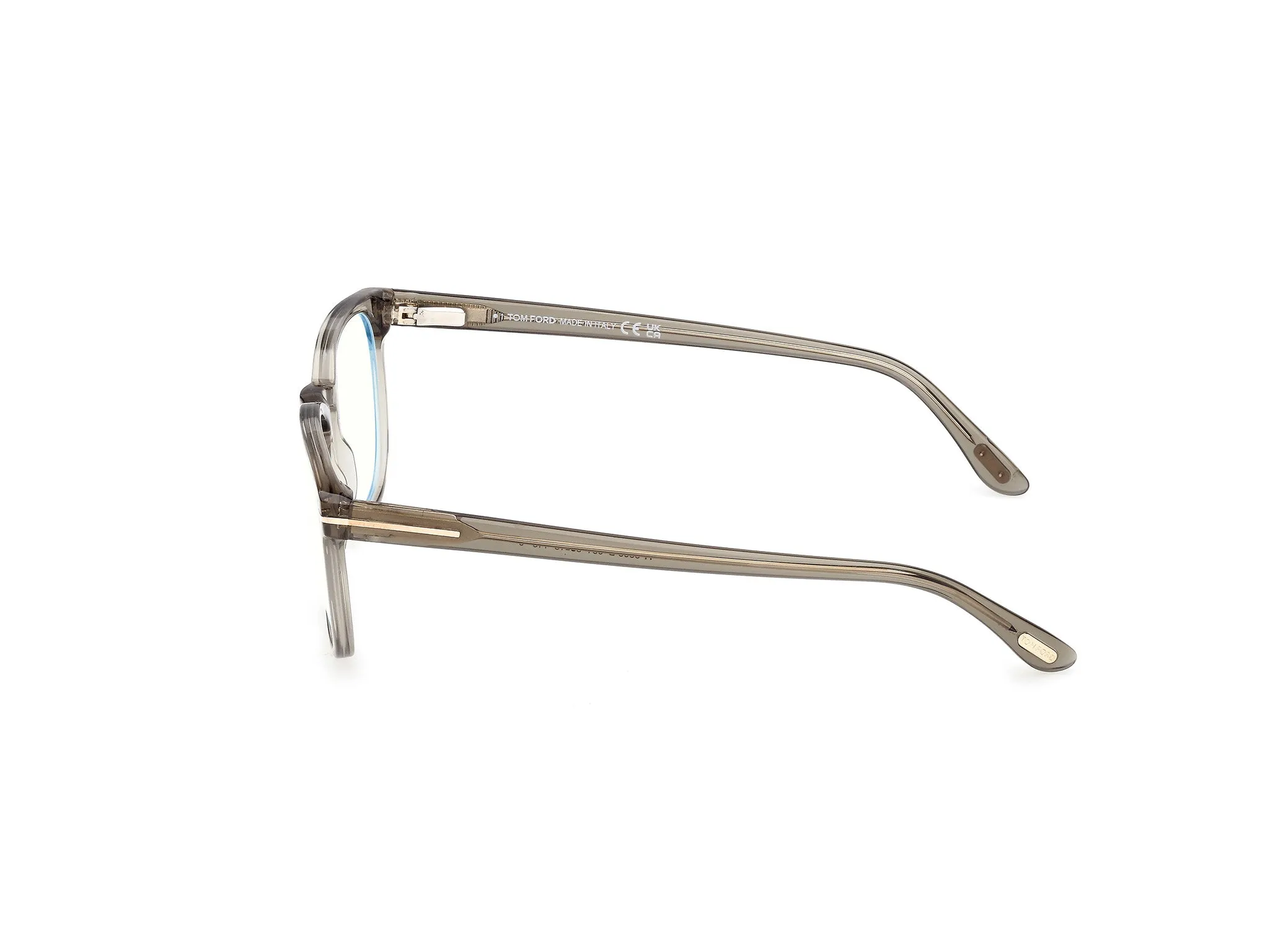 TOM FORD FT5868-B 051 Montature da vista Acetato Grigio Squadrata Normale - immagine 3