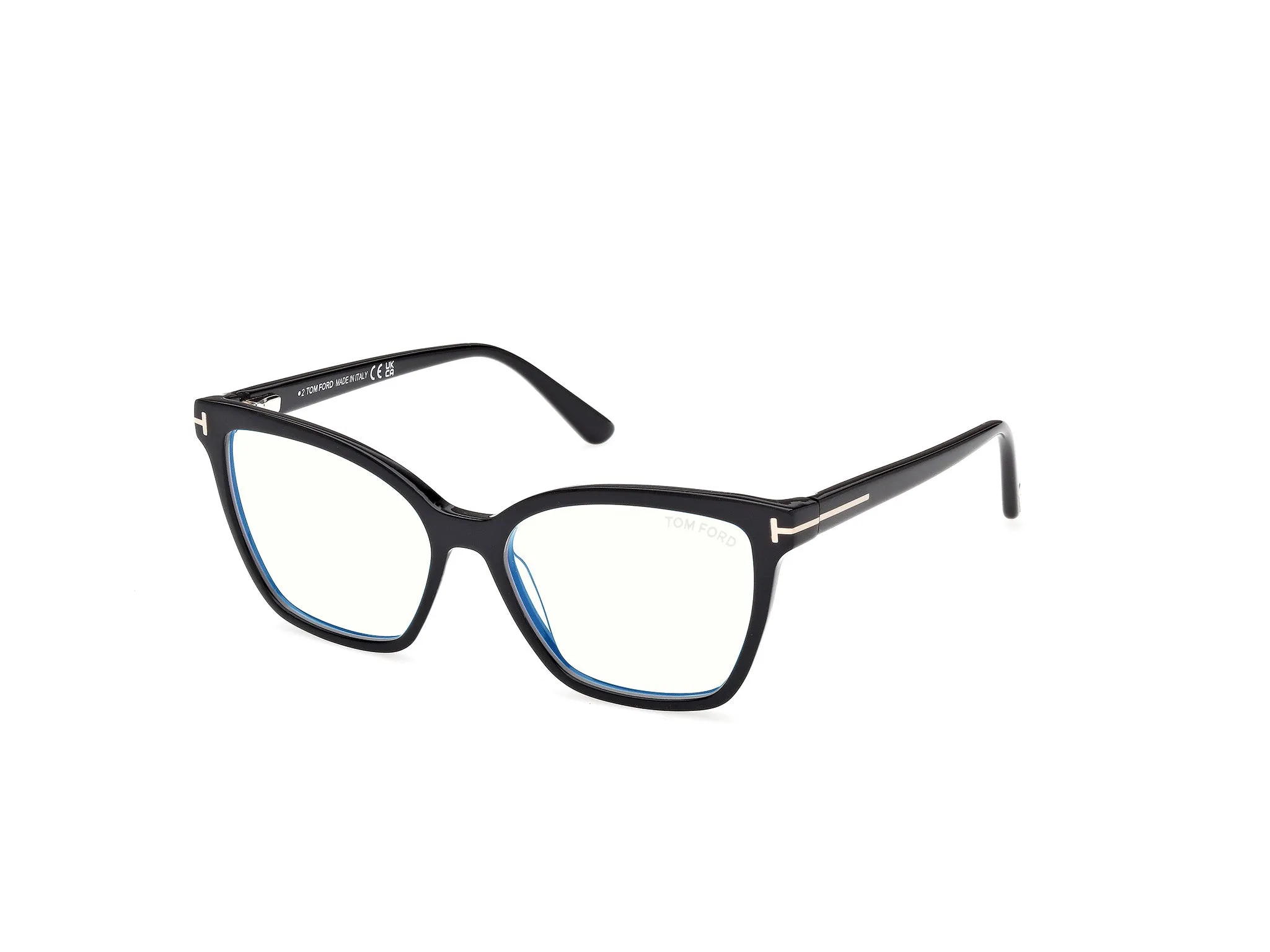 TOM FORD FT5641-B 005 Montature da vista Acetato Nero Farfalla Normale - immagine 1