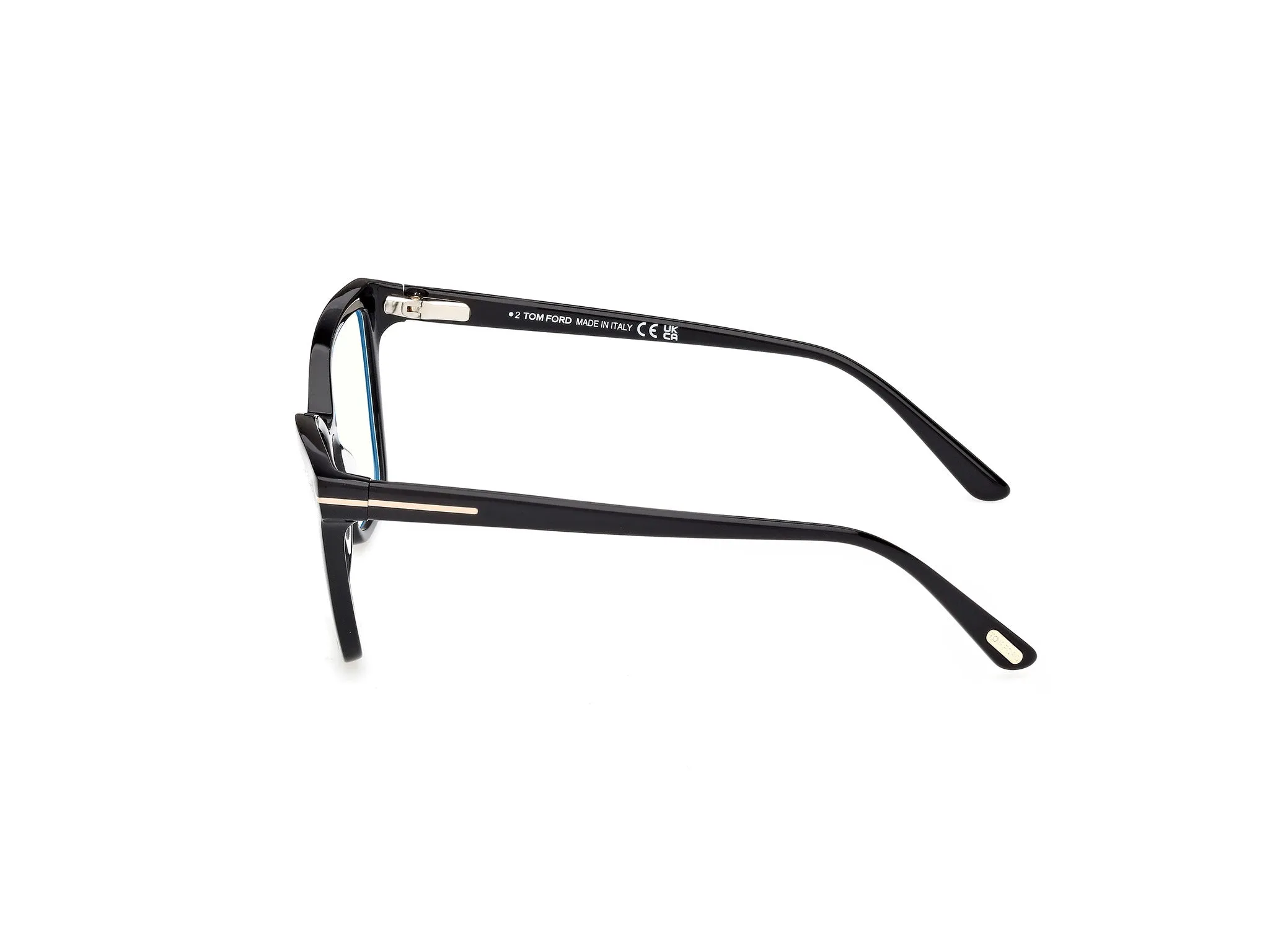 TOM FORD FT5641-B 005 Montature da vista Acetato Nero Farfalla Normale - immagine 3
