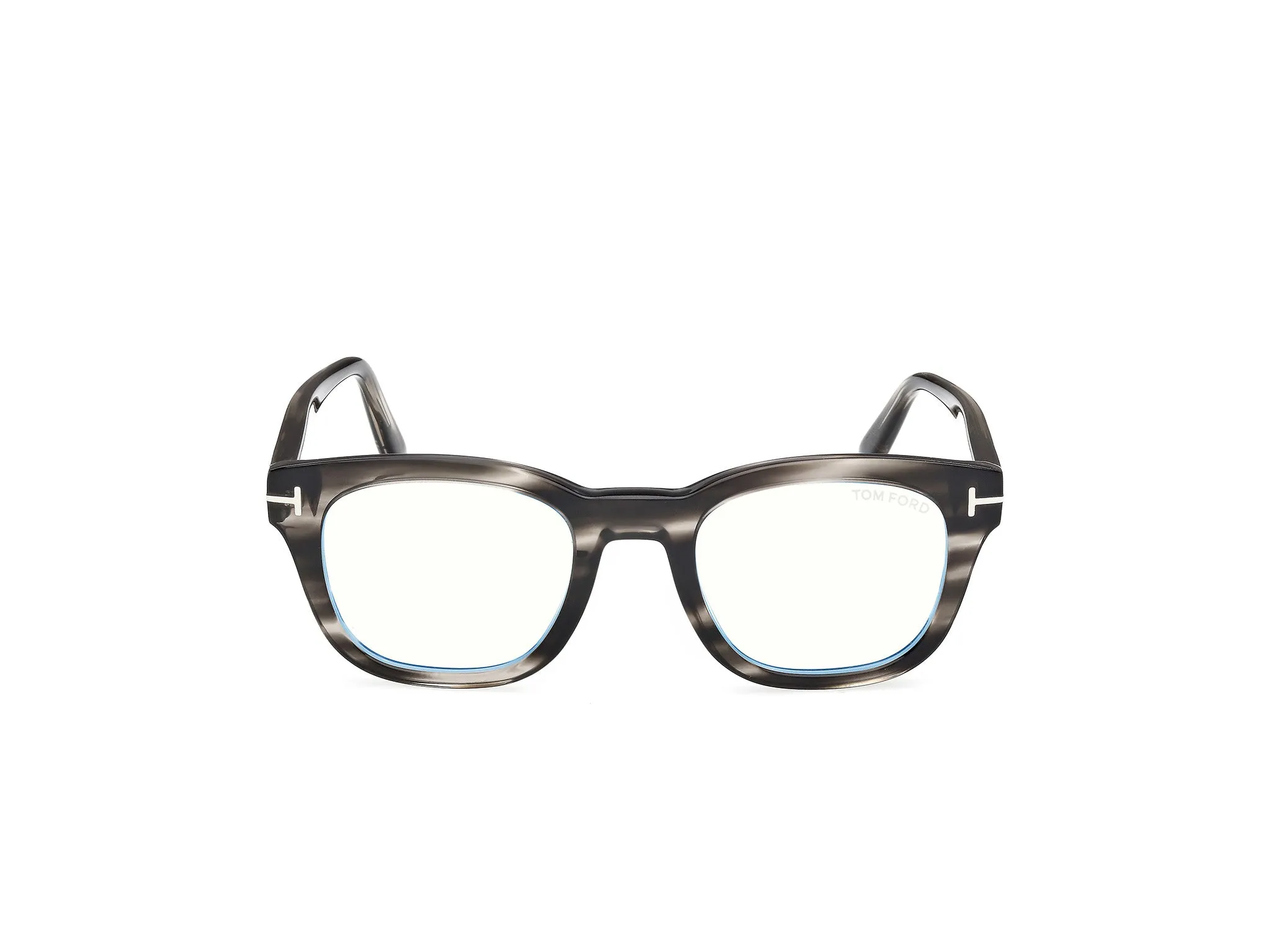 TOM FORD FT5542-B 56A Montature da vista Acetato Havana Rotonda Normale - immagine 2