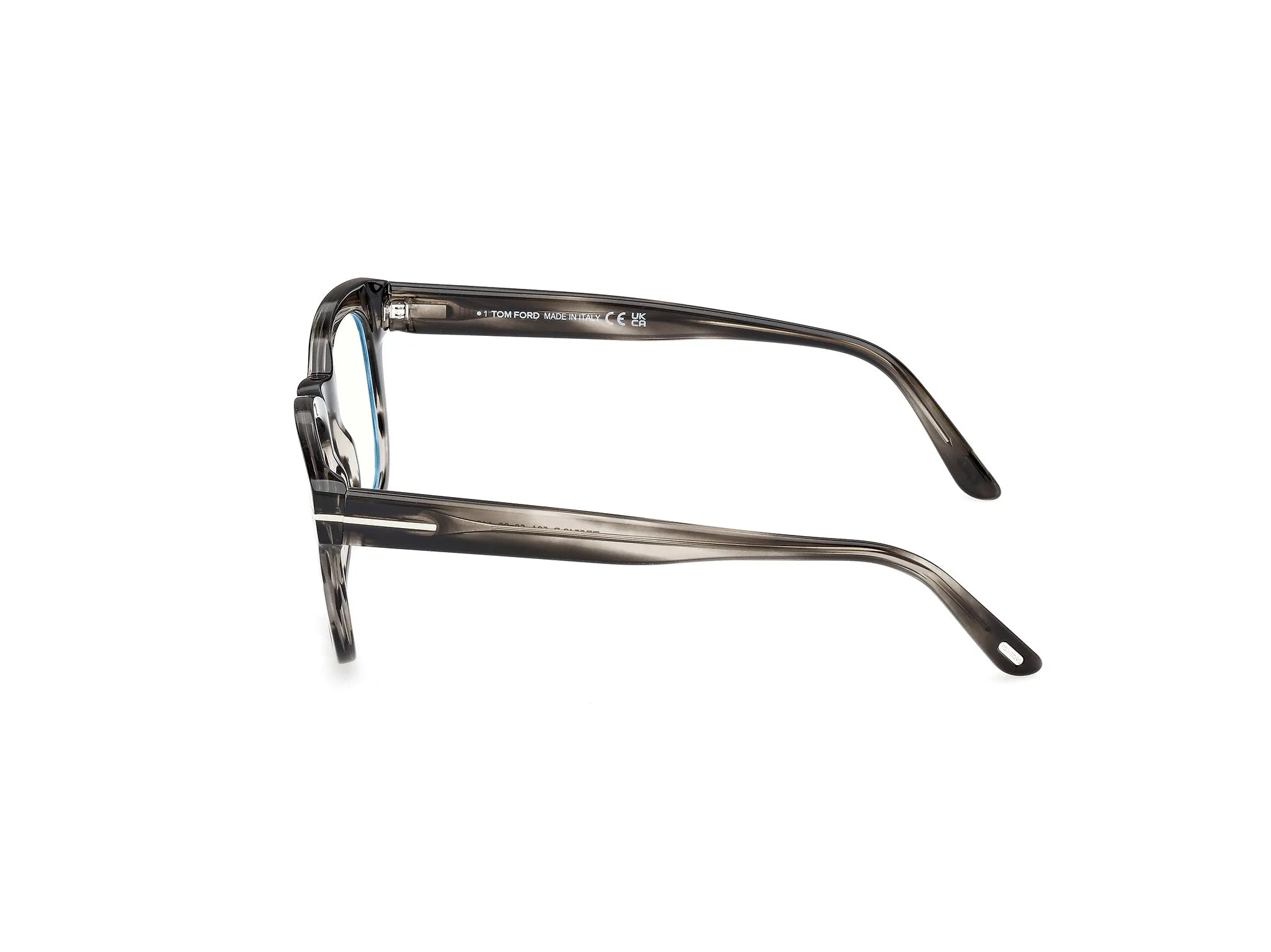 TOM FORD FT5542-B 56A Montature da vista Acetato Havana Rotonda Normale - immagine 3