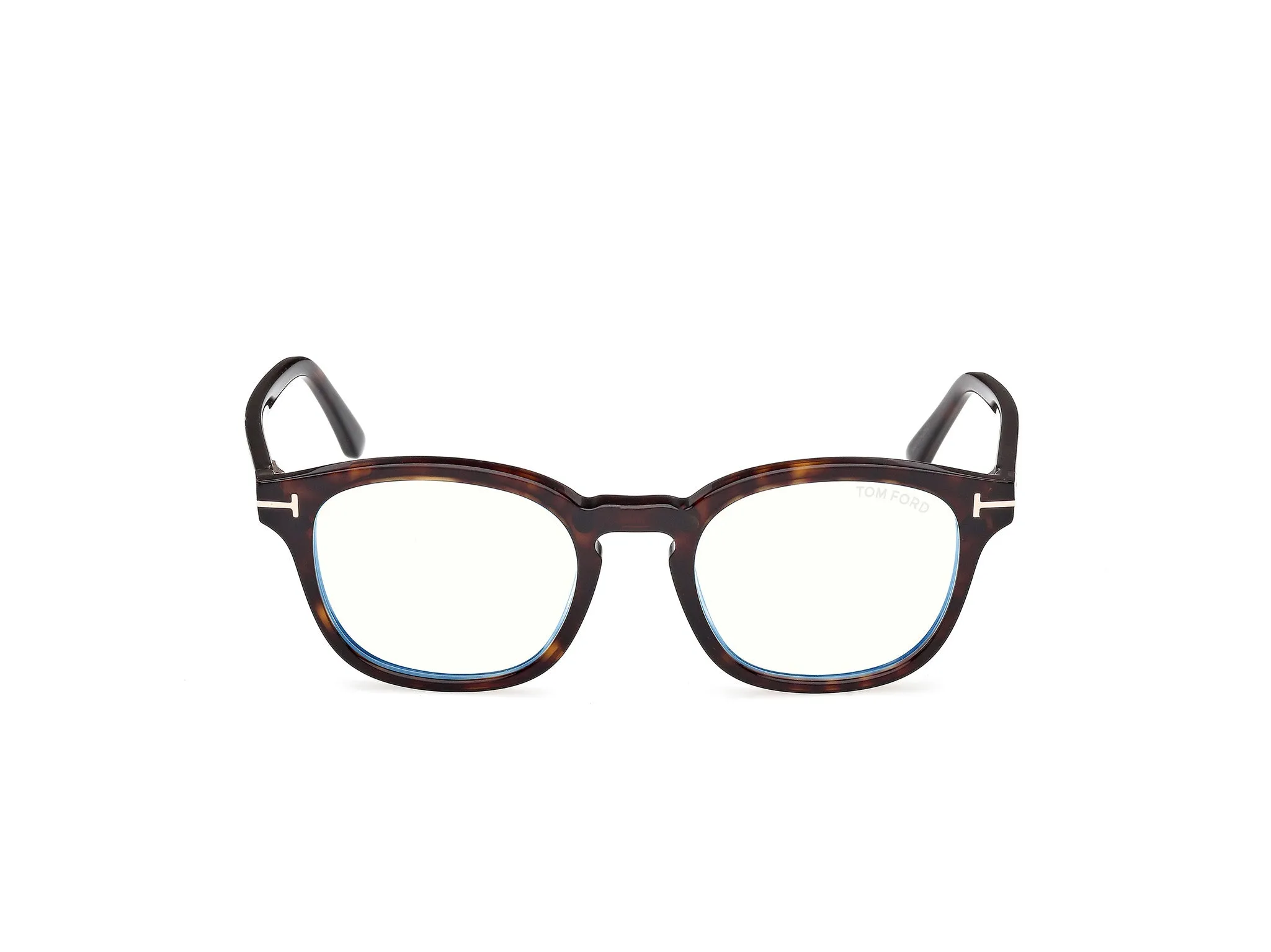 TOM FORD FT5532-B 52N Montature da vista Acetato Havana Verde Rotonda Normale - immagine 2