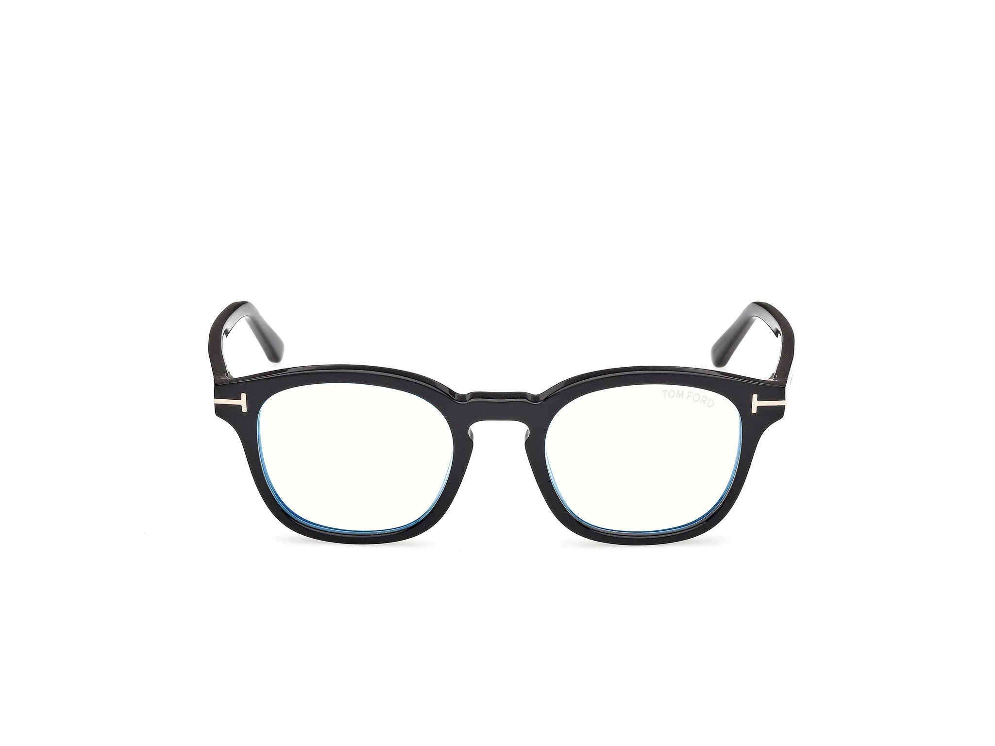 TOM FORD FT5532-B 01D Montature da vista Acetato Nero Fumo Rotonda Polarizzata - immagine 2