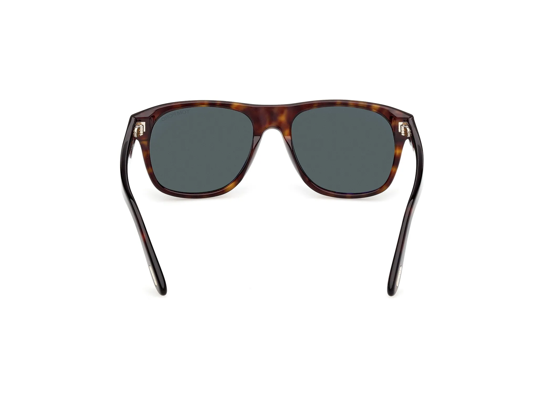 TOM FORD FT1284 MARLON-02 52N Occhiali da sole Acetato Havana Verde Squadrata Normale - immagine 4