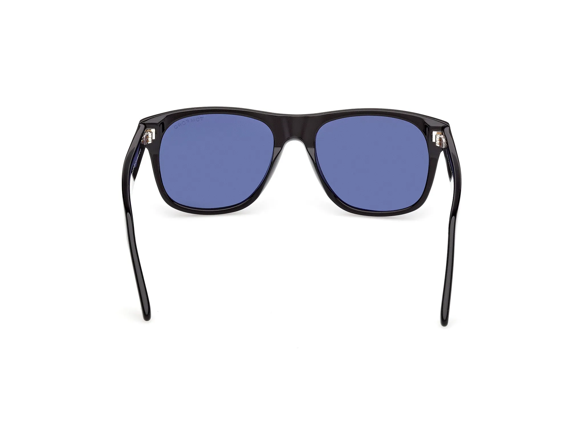 TOM FORD FT1284 MARLON-02 01V Occhiali da sole Acetato Nero Blu Squadrata Normale - immagine 4