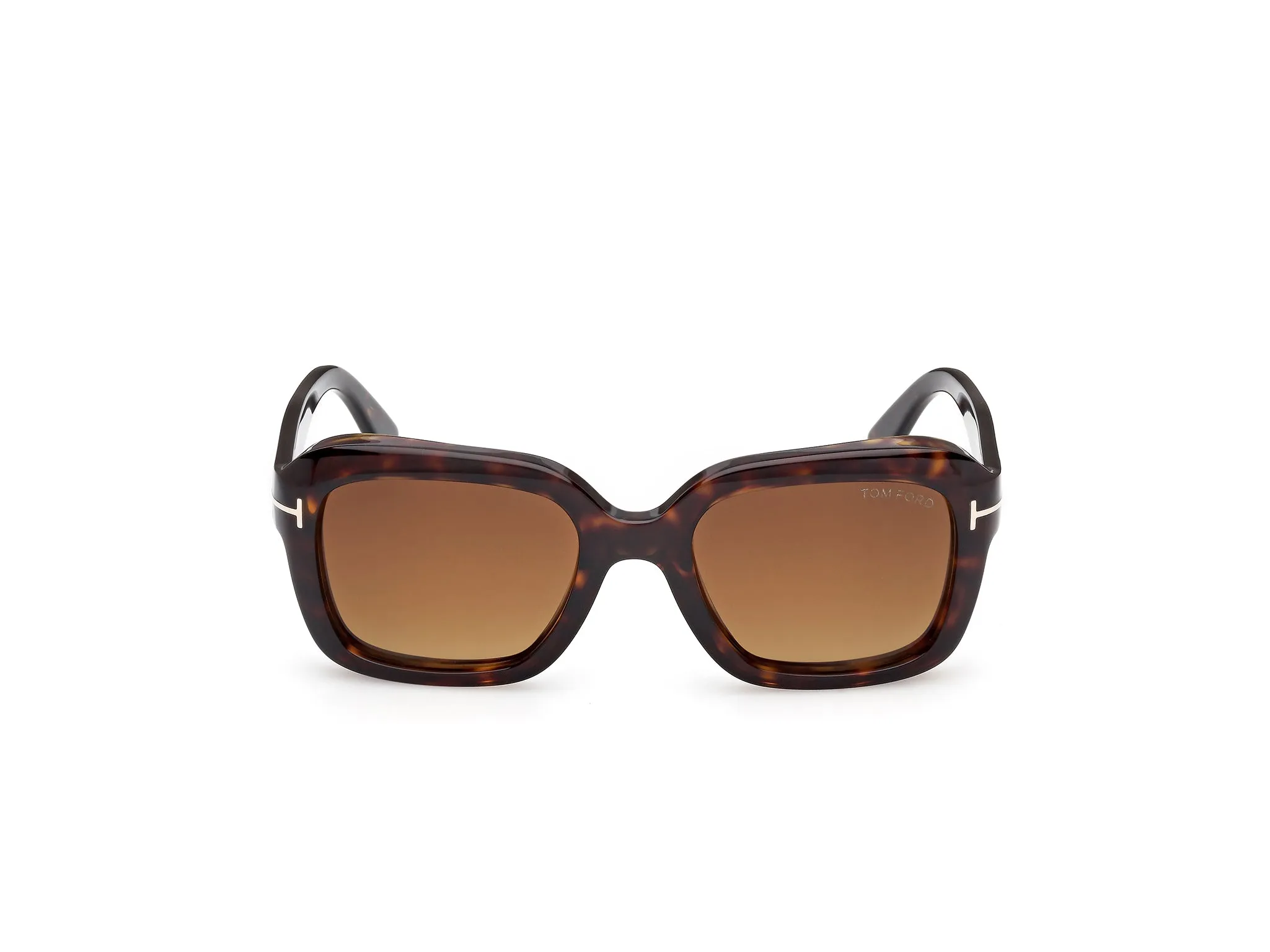 TOM FORD FT1283 NATALIA-02 52F Occhiali da sole Acetato Havana Marrone Squadrata Normale - immagine 2
