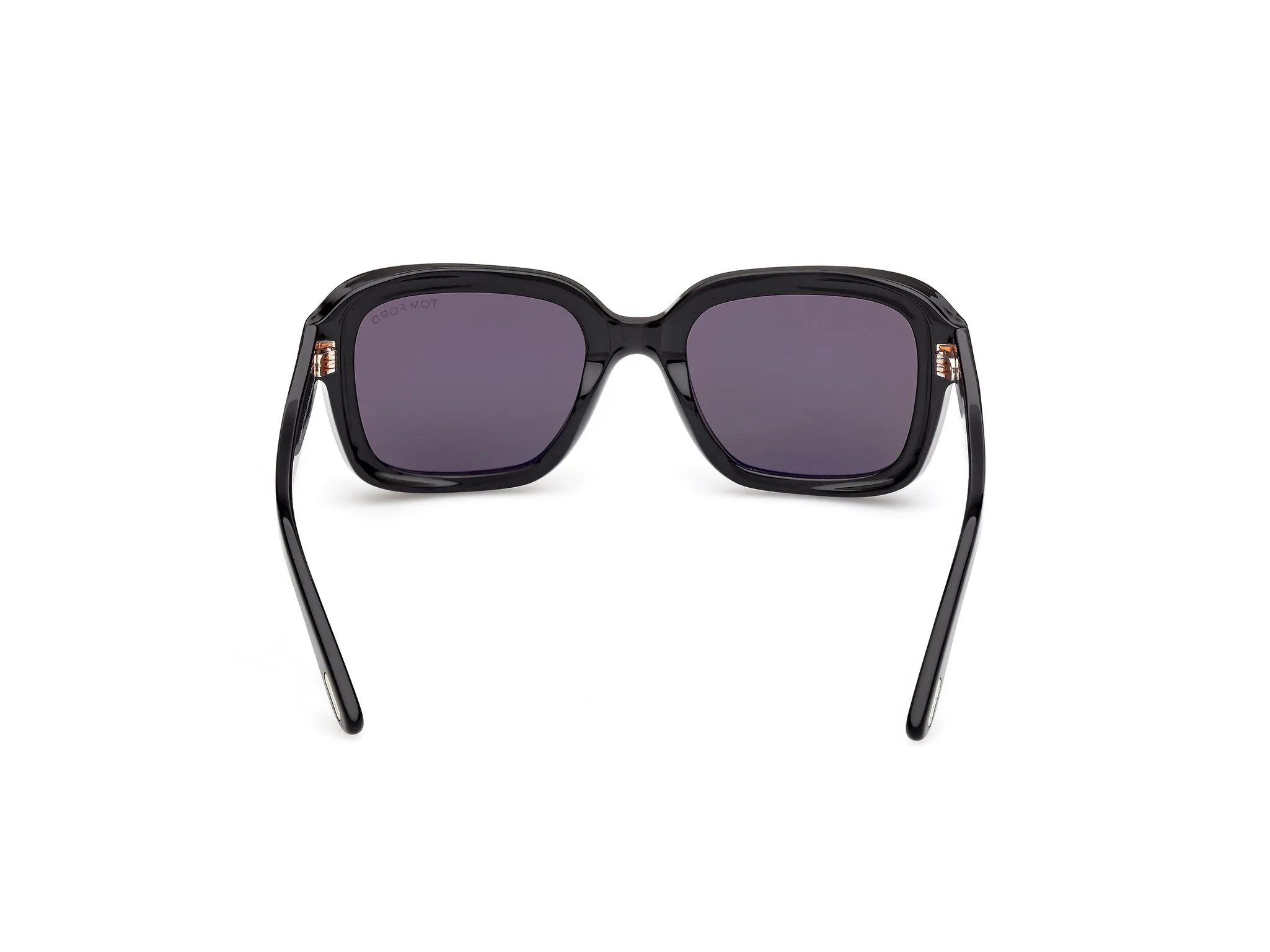 TOM FORD FT1283 NATALIA-02 01A Occhiali da sole Acetato Nero Fumo Squadrata Normale - immagine 4