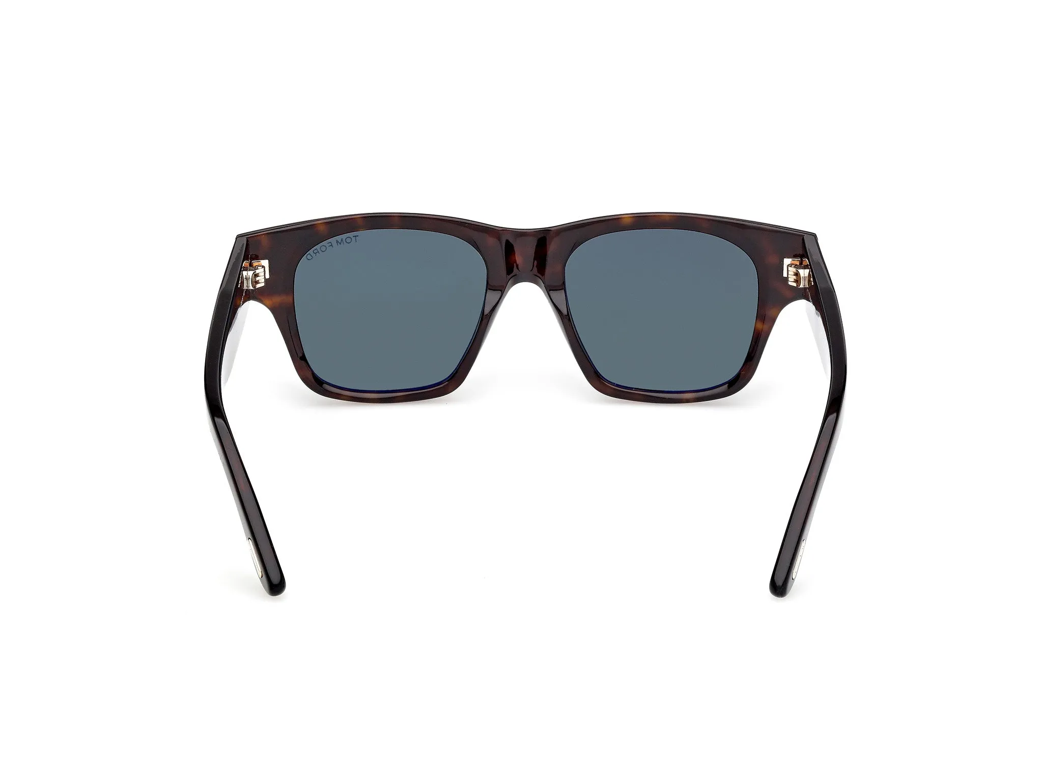 TOM FORD FT1280 CAINE-02 52N Occhiali da sole Acetato Havana Verde Squadrata Normale - immagine 4