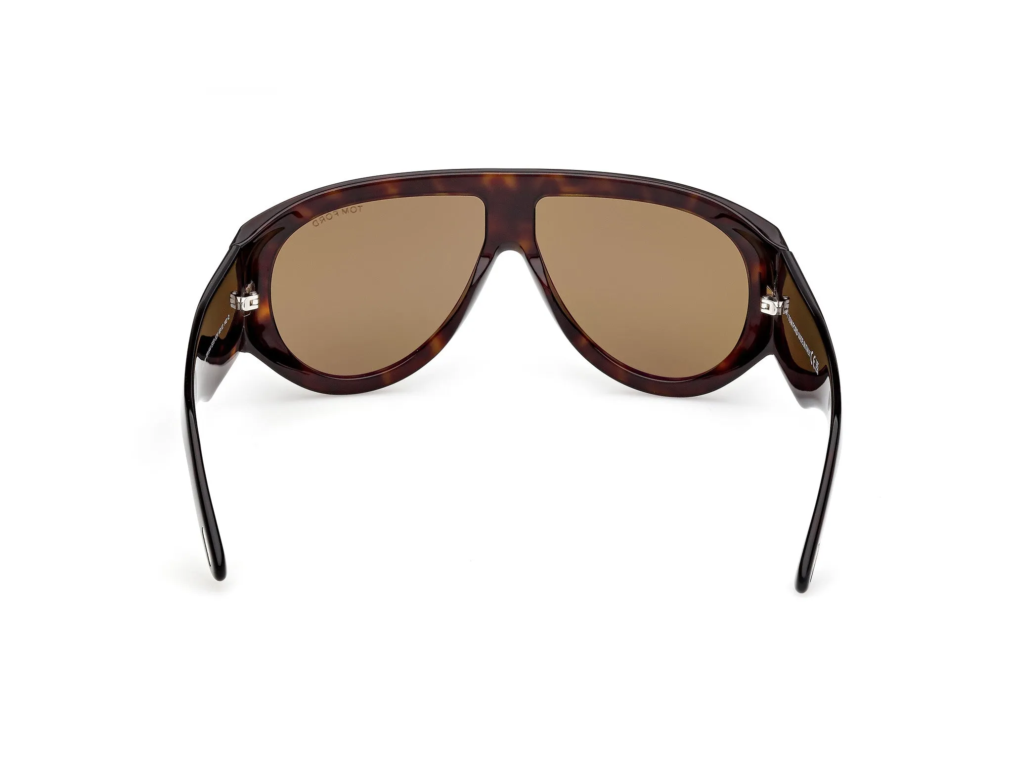 TOM FORD FT1044 BRONSON 52N Occhiali da sole Acetato Havana Verde Pilot Normale - immagine 4