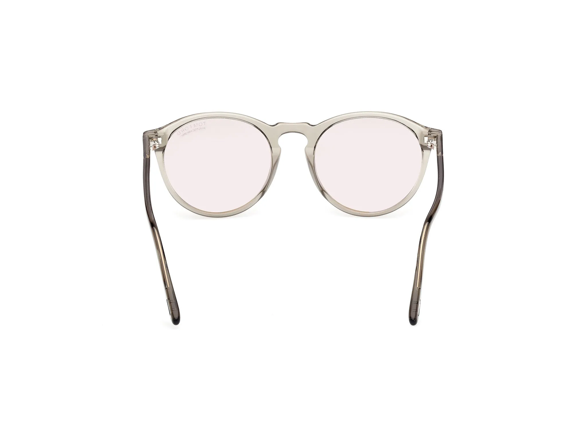 TOM FORD FT0904 AURELE 96E Occhiali da sole Acetato Verde Marrone Rotonda Fotocromatiche - immagine 4