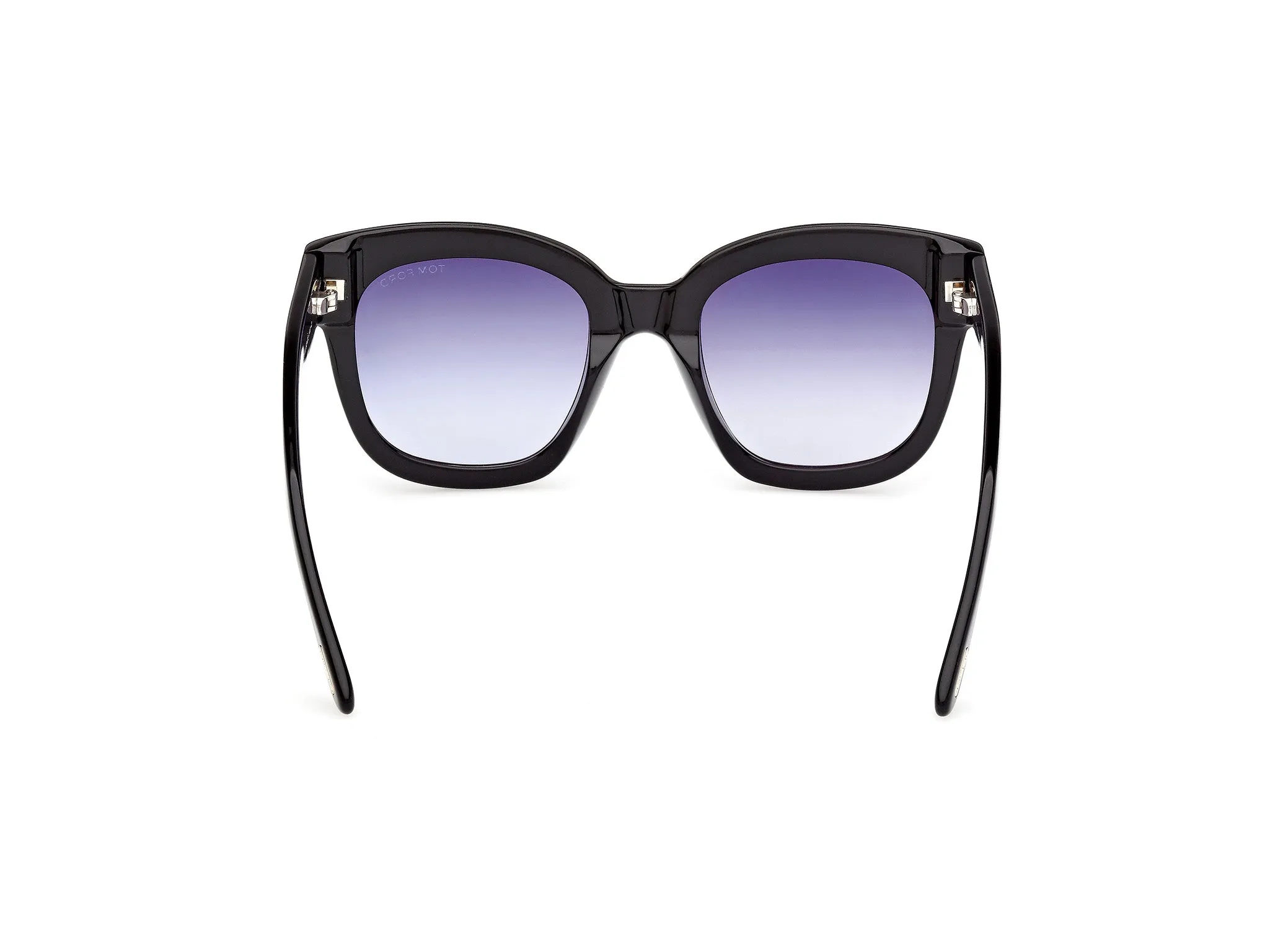 TOM FORD FT0613 BEATRIX-02 01W Occhiali da sole Acetato Nero Blu Geometrica Normale - immagine 4
