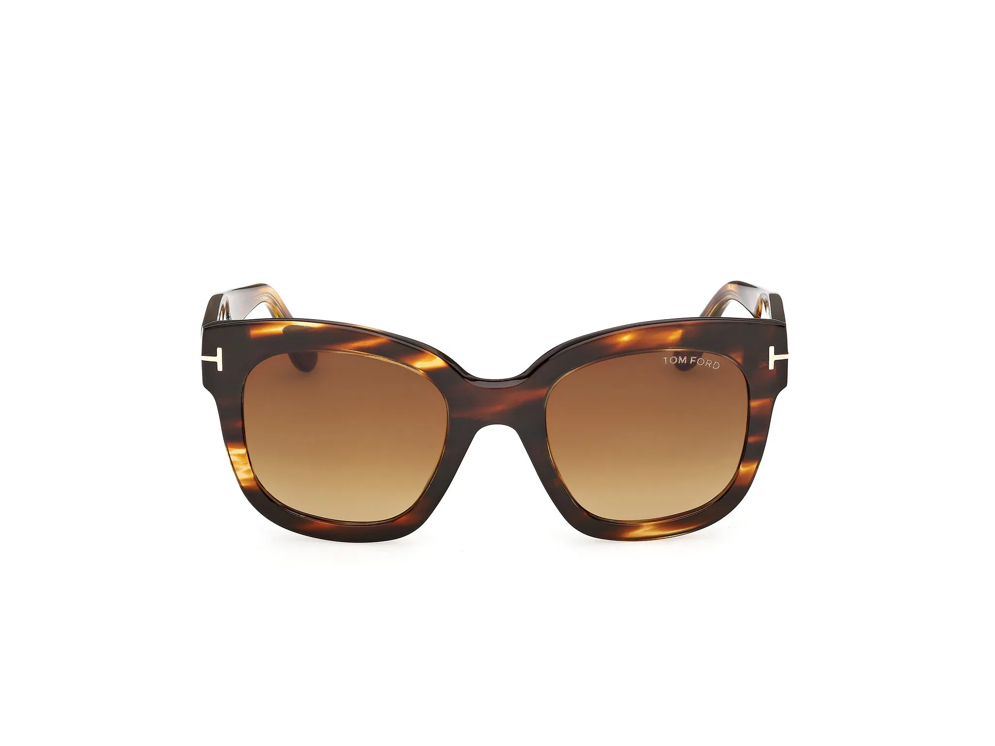 TOM FORD FT0613 BEATRIX-02 55F Occhiali da sole Acetato Havana Marrone Geometrica Normale - immagine 2