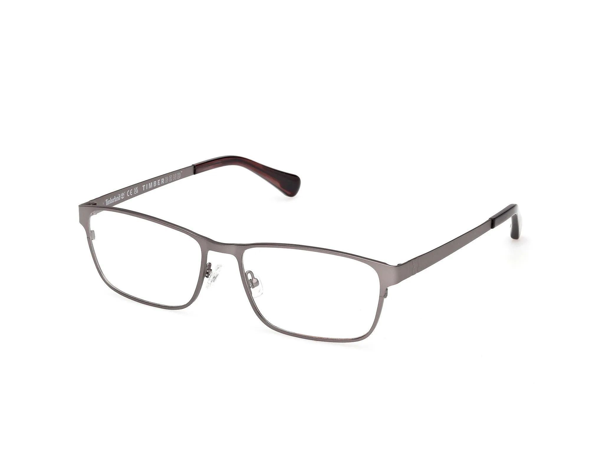 Timberland TB50089 007 Montature da vista Metallo Grigio Squadrata Normale - immagine 1