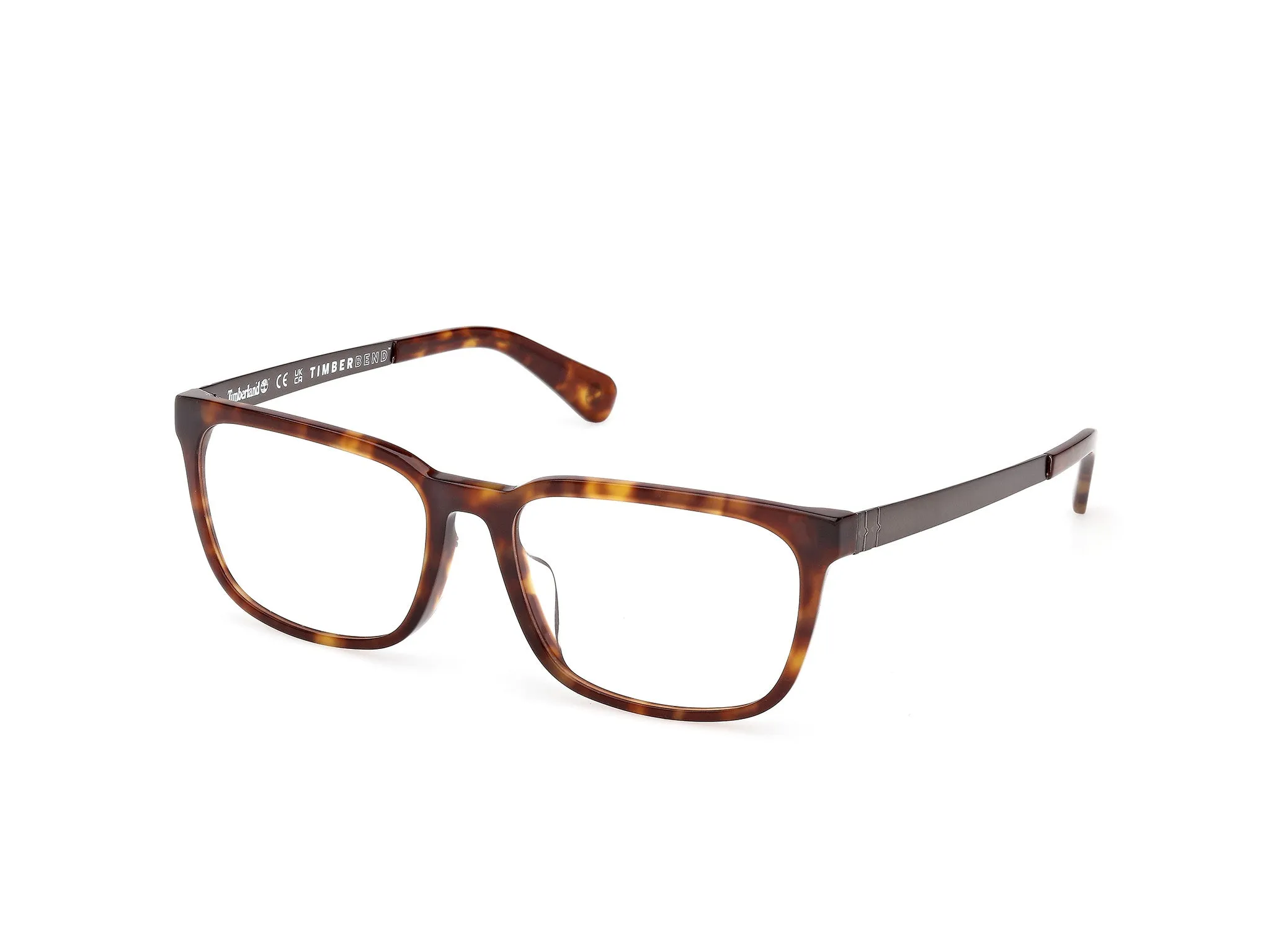 Timberland TB50086-H 055 Montature da vista Acetato Havana Squadrata Normale - immagine 1