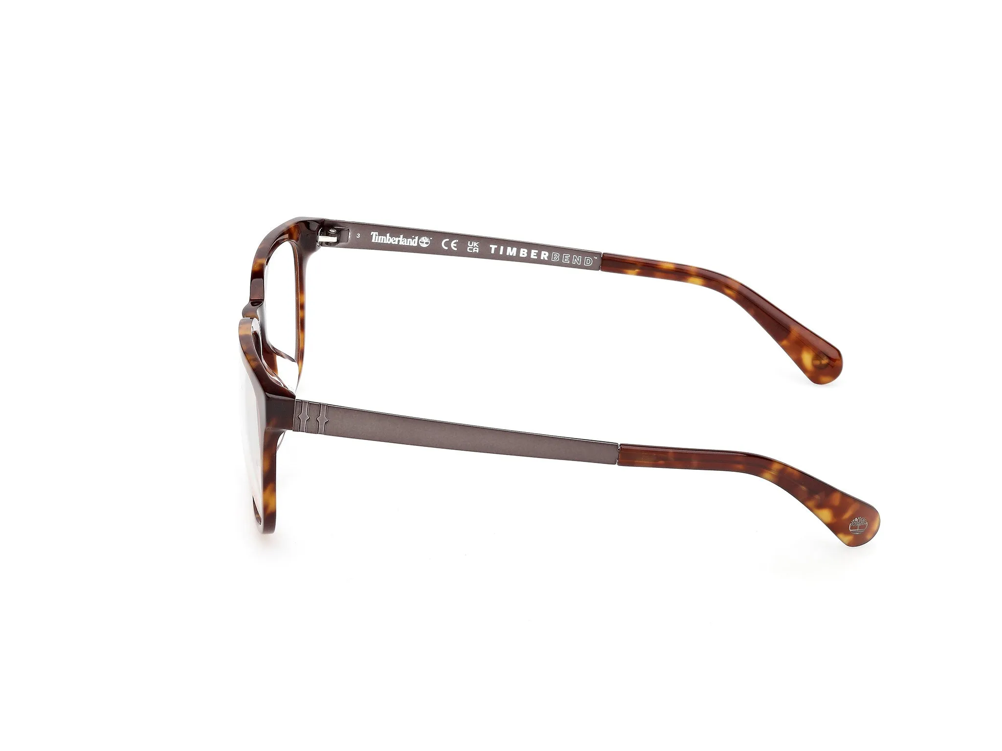 Timberland TB50086-H 055 Montature da vista Acetato Havana Squadrata Normale - immagine 3
