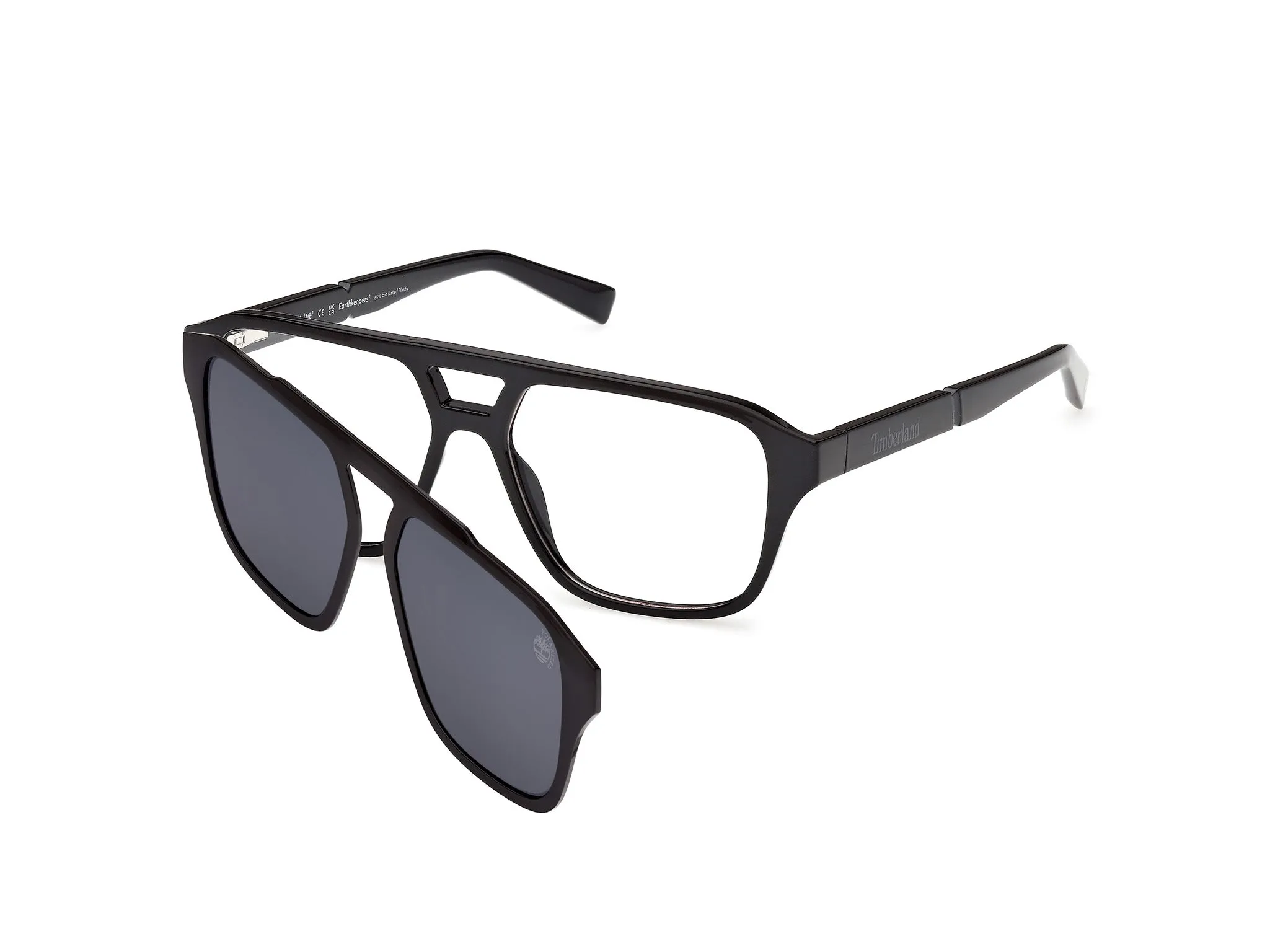Timberland TB50085 001 Montature da vista Iniettato Nero Squadrata Normale - immagine 1