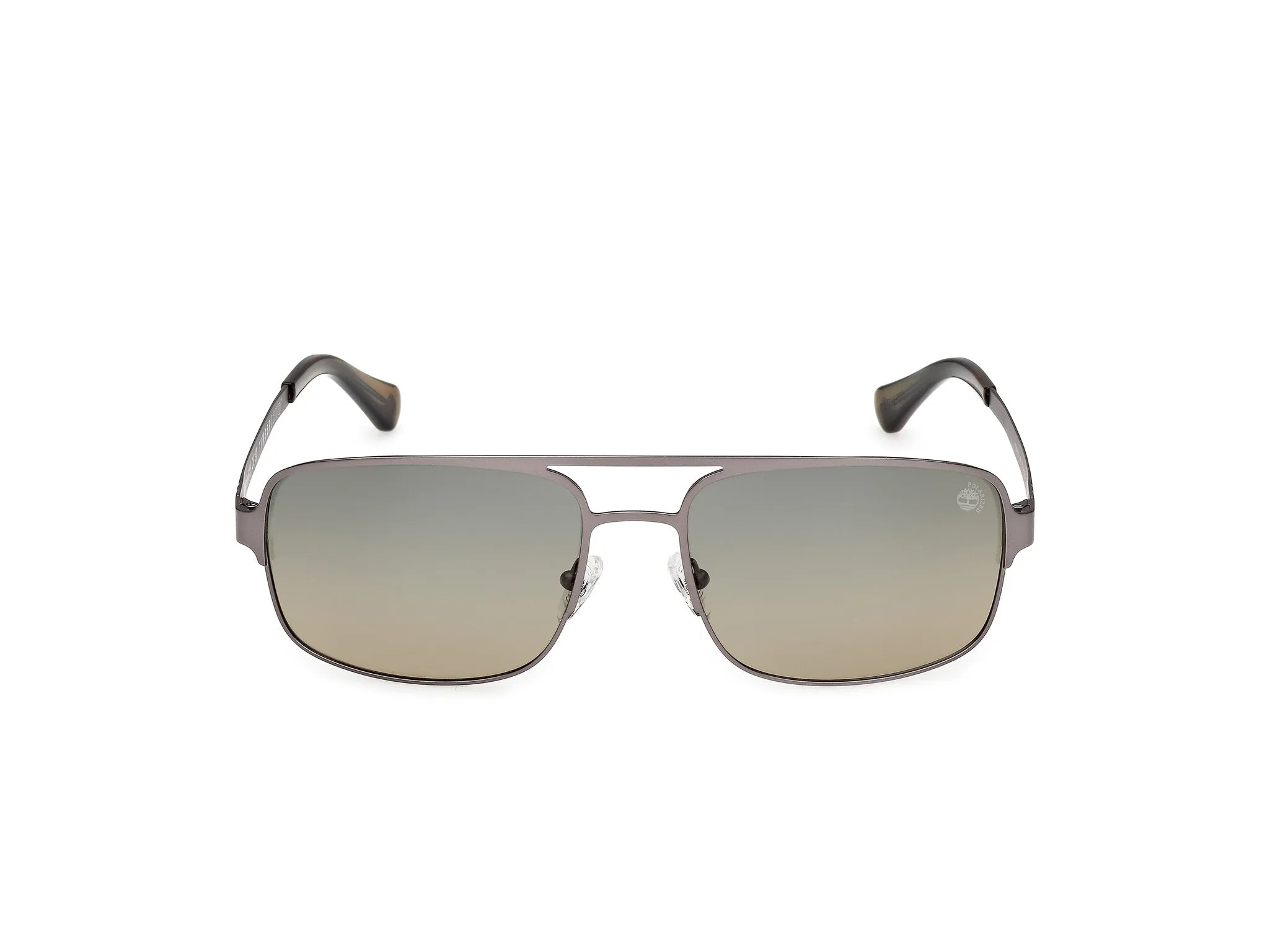 Timberland TB00065 09R Occhiali da sole Metallo Canna di fucile Verde Squadrata Polarizzata - immagine 2