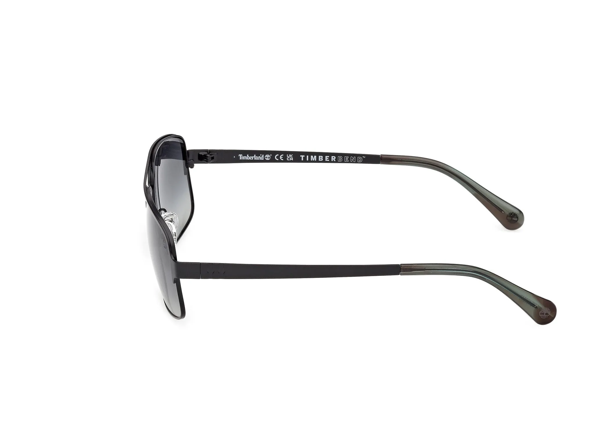 Timberland TB00065 02D Occhiali da sole Metallo Nero Fumo Squadrata Polarizzata - immagine 3