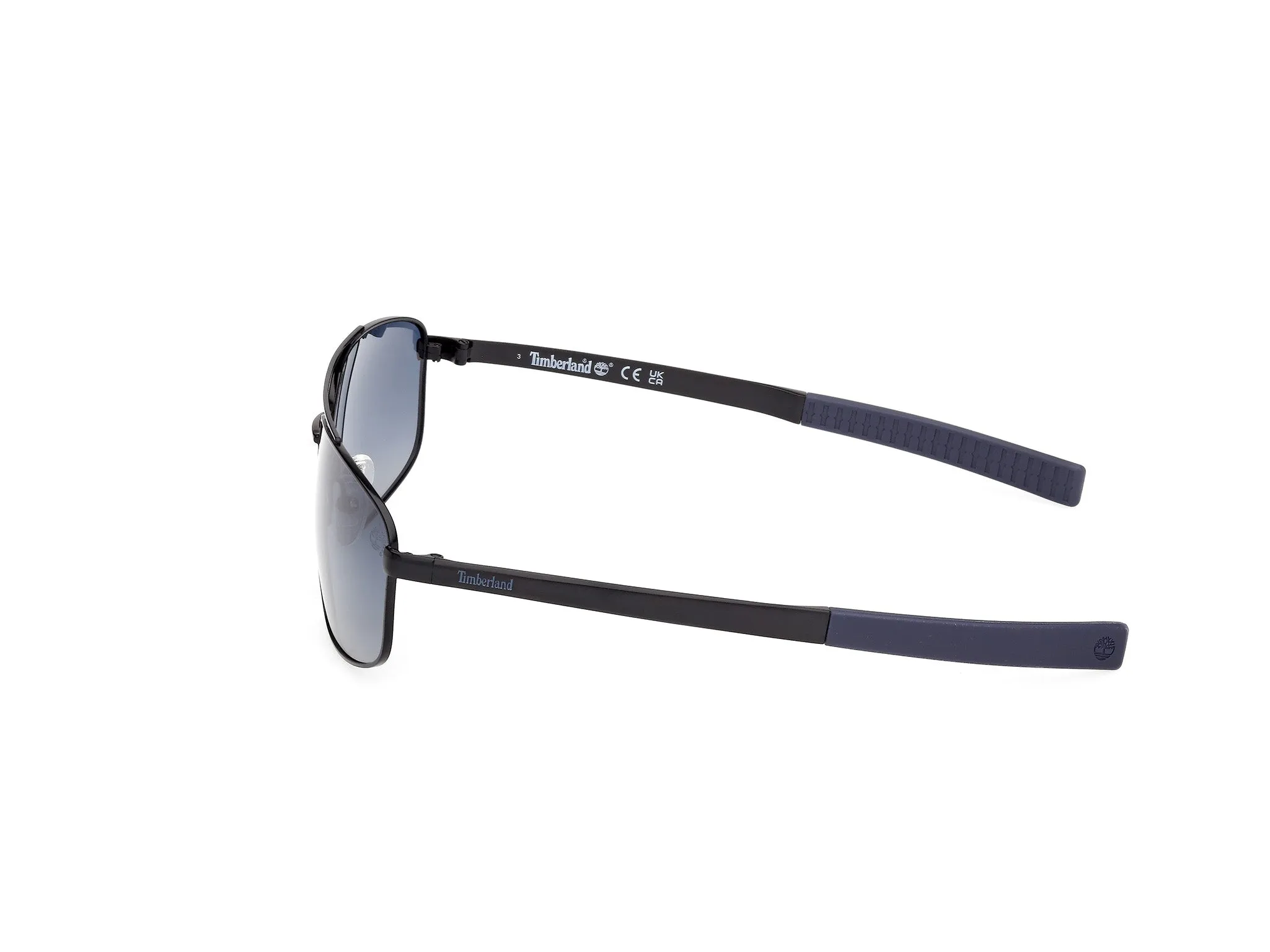 Timberland TB00061 02D Occhiali da sole Metallo Nero Fumo Squadrata Polarizzata - immagine 3