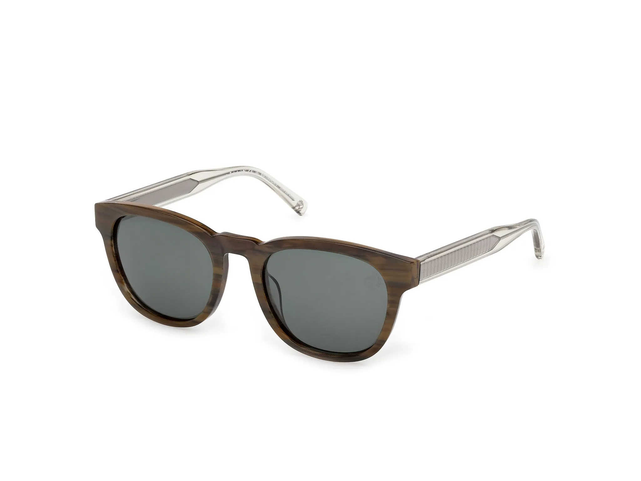 Timberland TB00060 96R Occhiali da sole Acetato Verde Verde Rotonda Polarizzata - immagine 1
